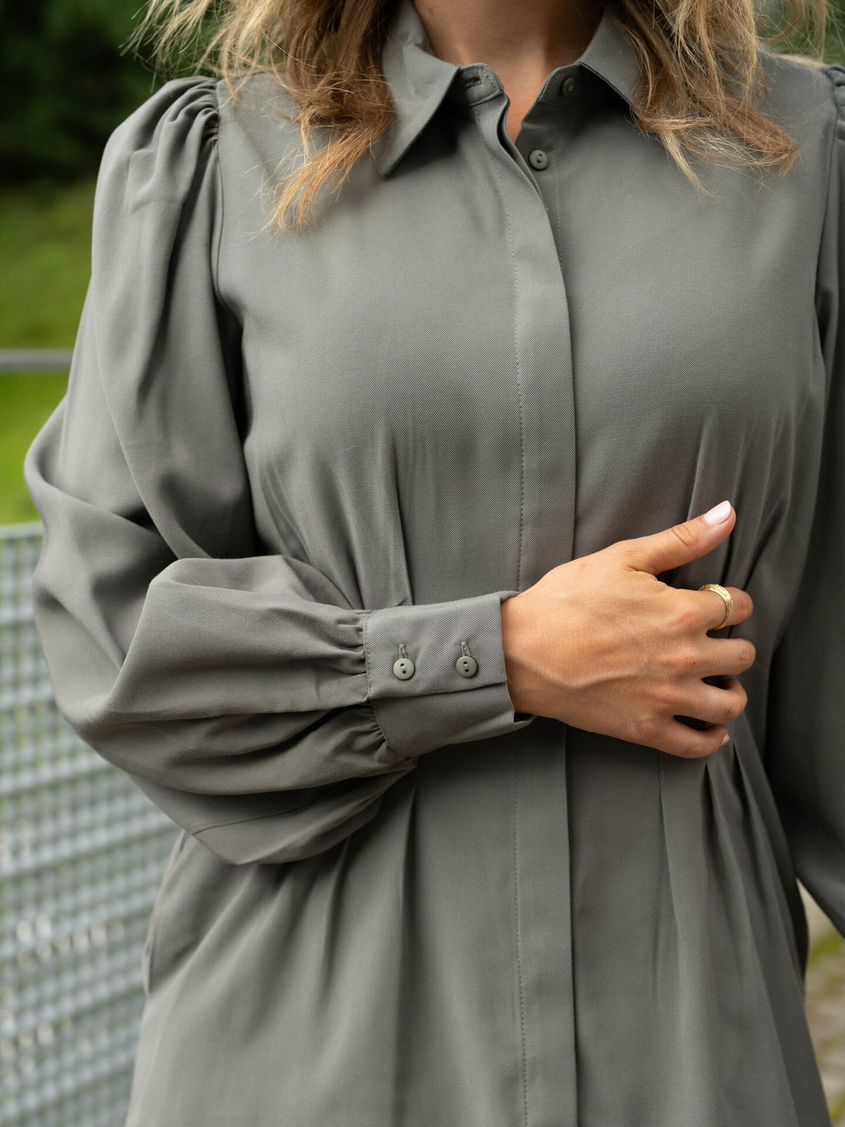 MSCH Copenhagen Asana Dress Mulled Basil