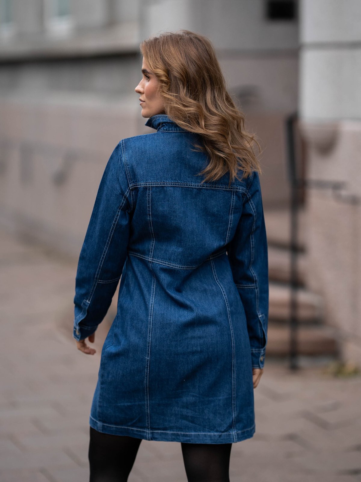 MSCH Copenhagen Dielle Emma Dress Dark Blue Wash