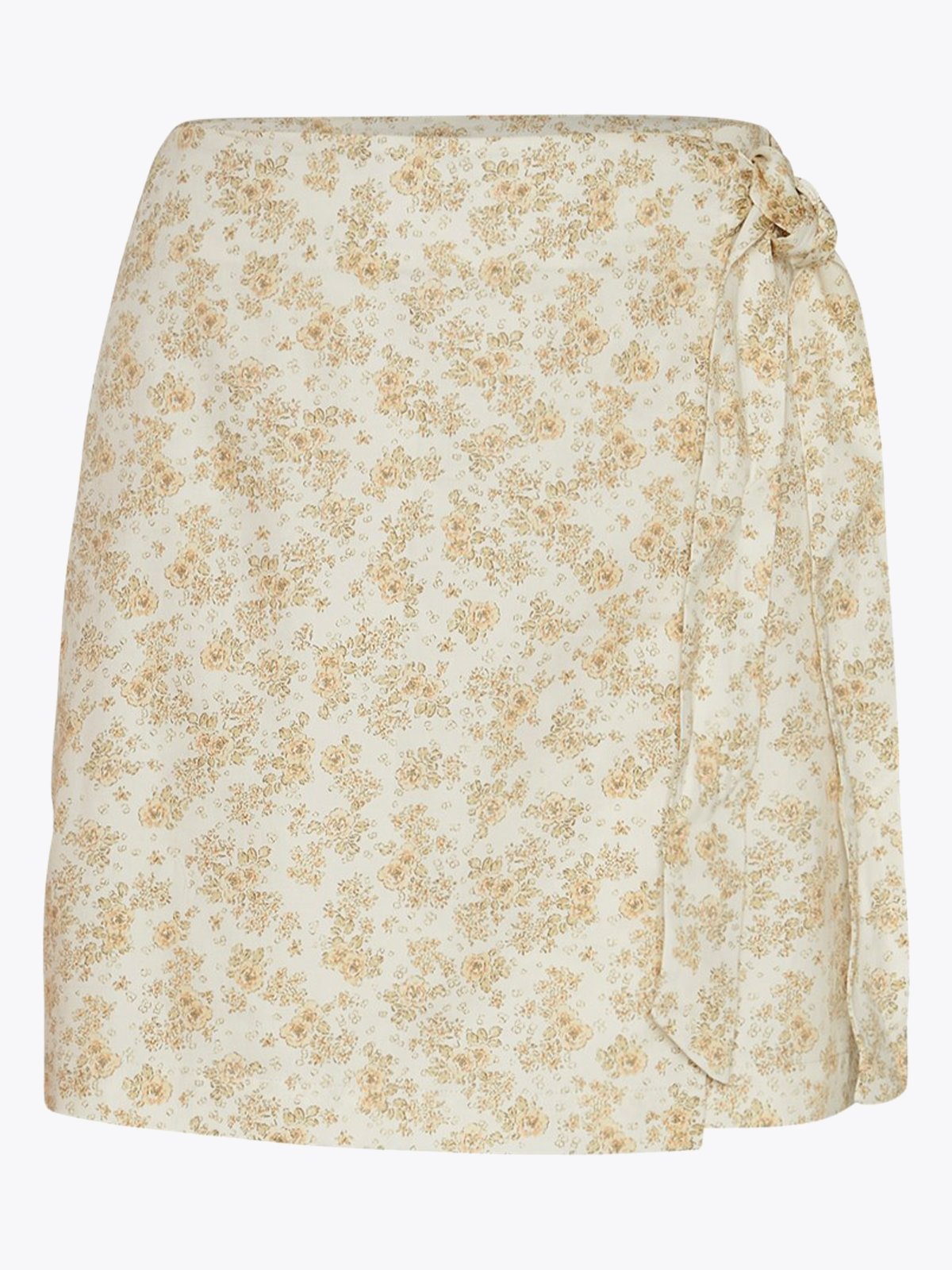 MSCH Copenhagen Marva Ladonna Wrap Skirt Reed Yellow Flower