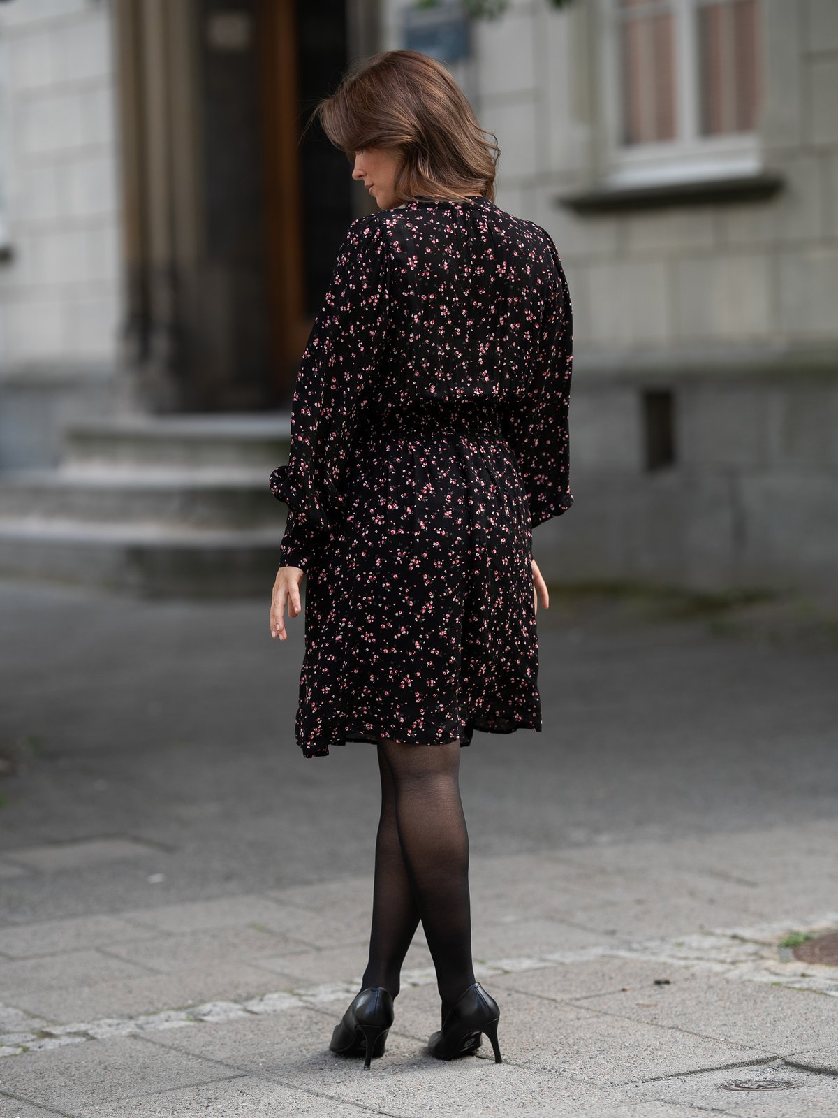 MSCH Copenhagen Orabella Dress Black flower