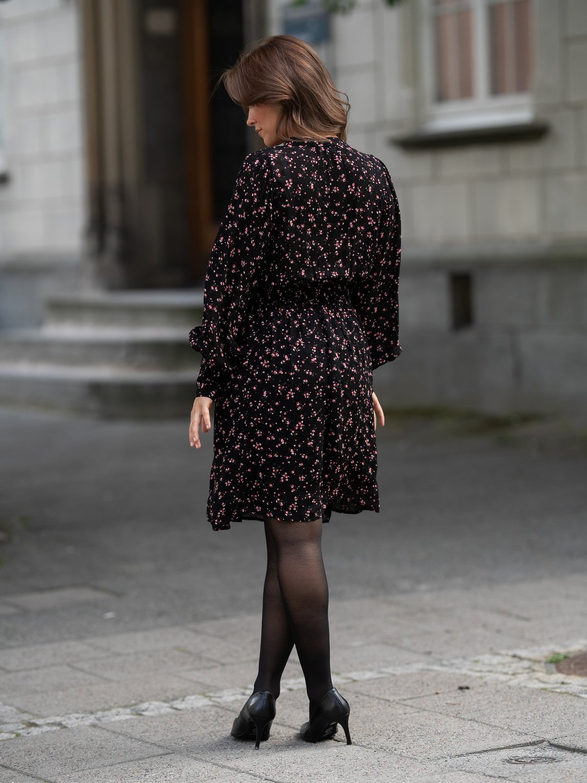 MSCH Copenhagen Orabella Dress Black flower