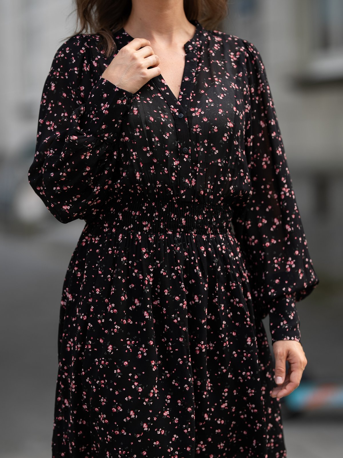 MSCH Copenhagen Orabella Dress Black flower