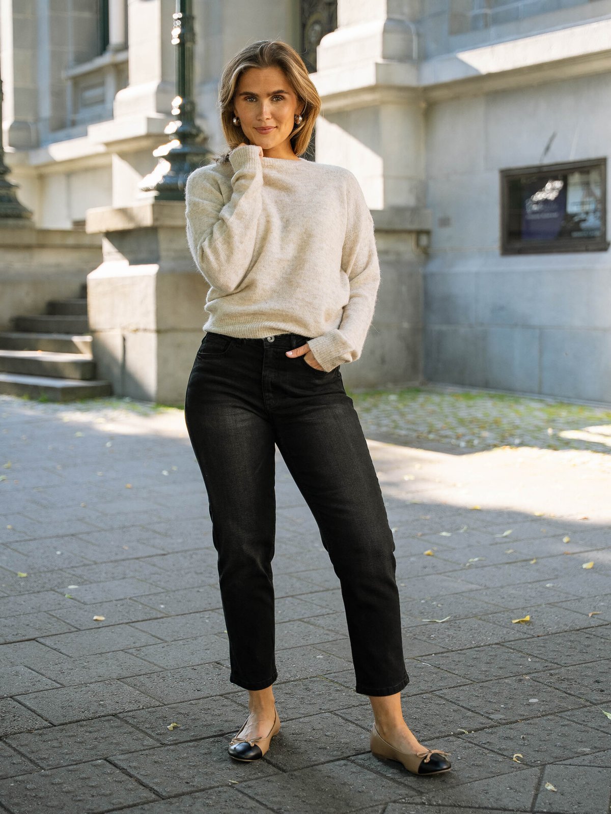 MSCH Copenhagen Festina Hope Pullover Oatmeal Melange