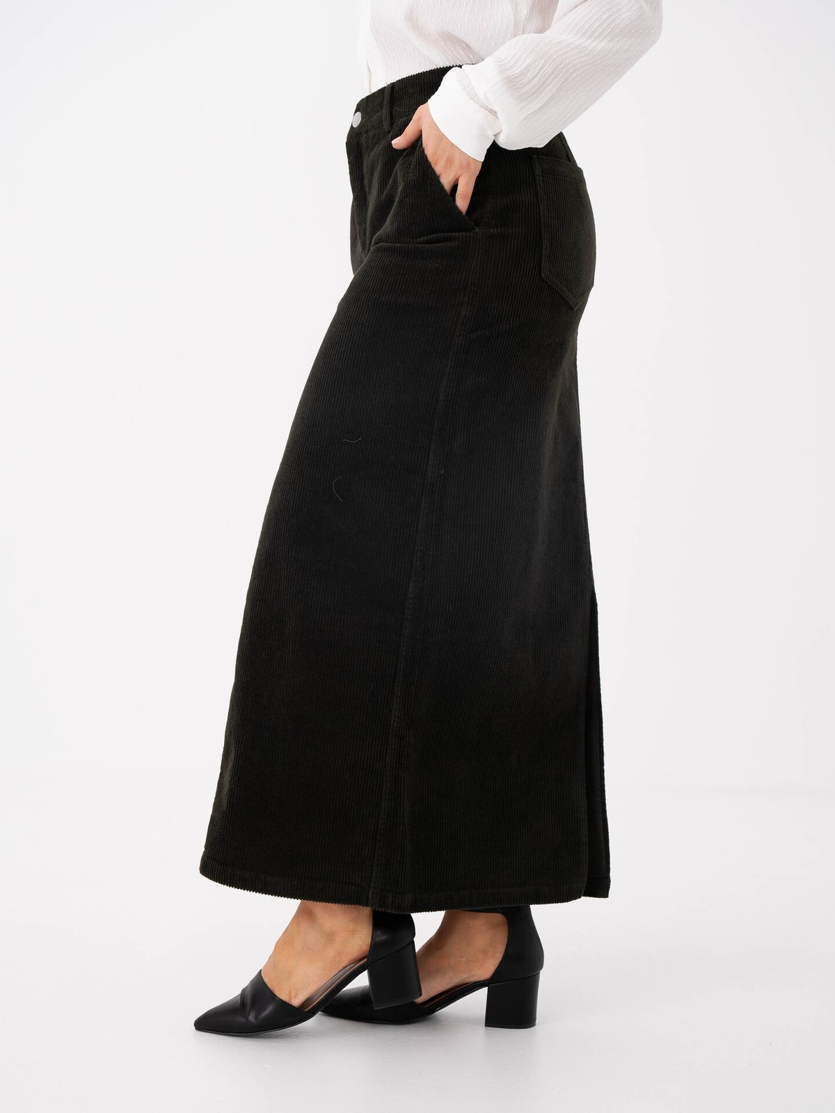 MSCH Copenhagen Arcelle Geggo High Waist Skirt Forest Night