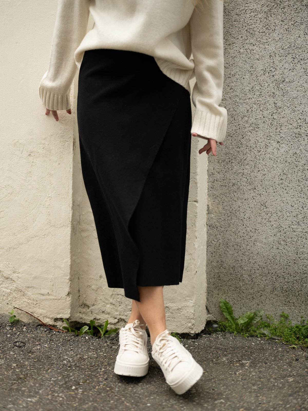 MSCH Copenhagen Kariette East Wrap Skirt Black