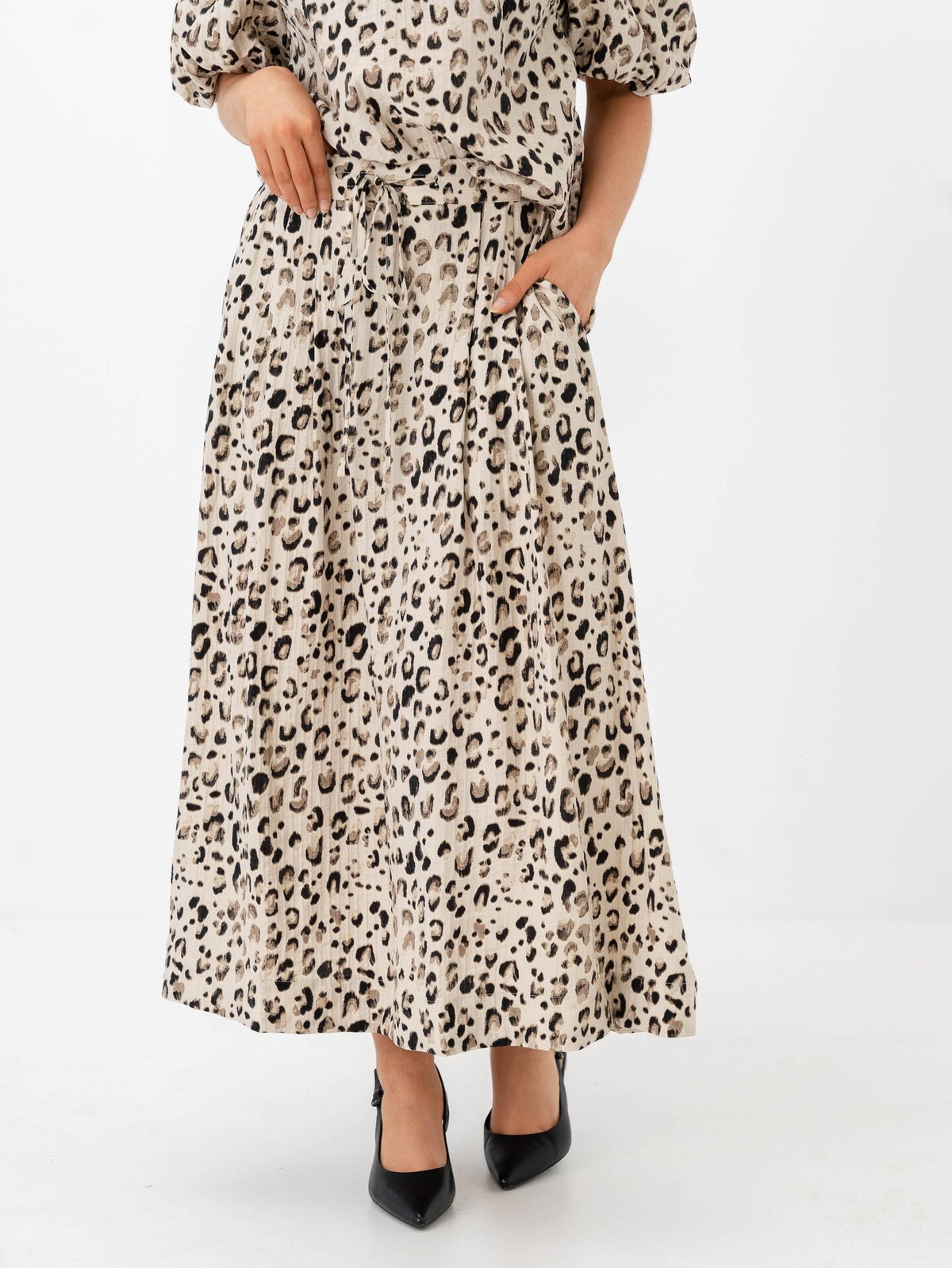 MSCH Copenhagen Alyona Viora Skirt Oatmeal Leo