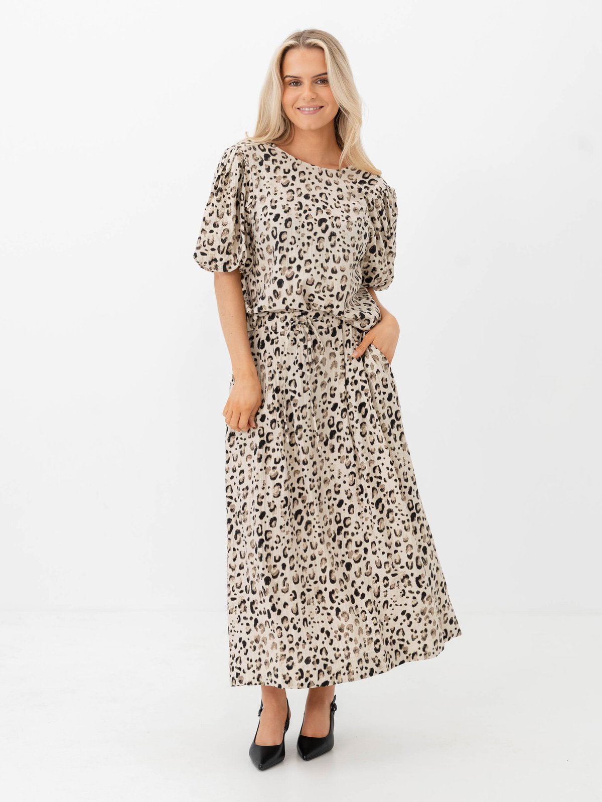 MSCH Copenhagen Alyona Viora Skirt Oatmeal Leo