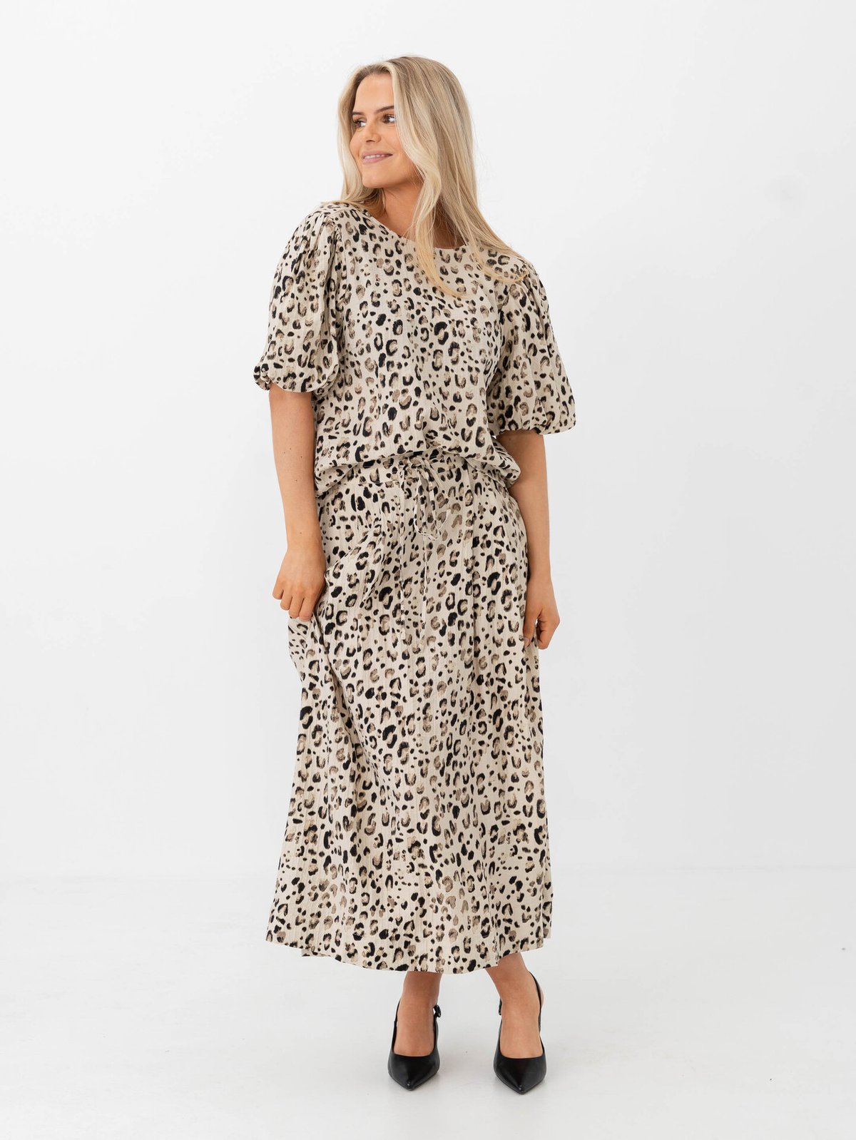 MSCH Copenhagen Alyona Viora Skirt Oatmeal Leo