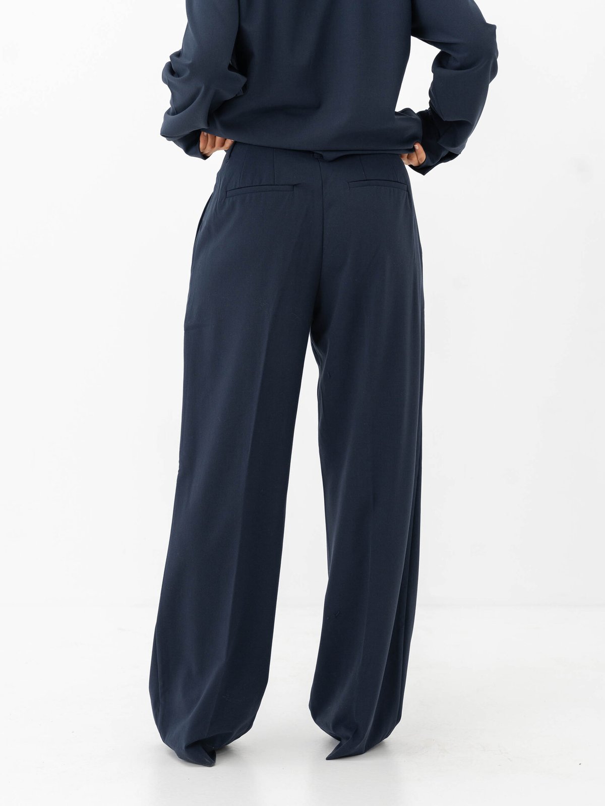 MSCH Copenhagen Cally Chana High Waist Pants Sky Captain