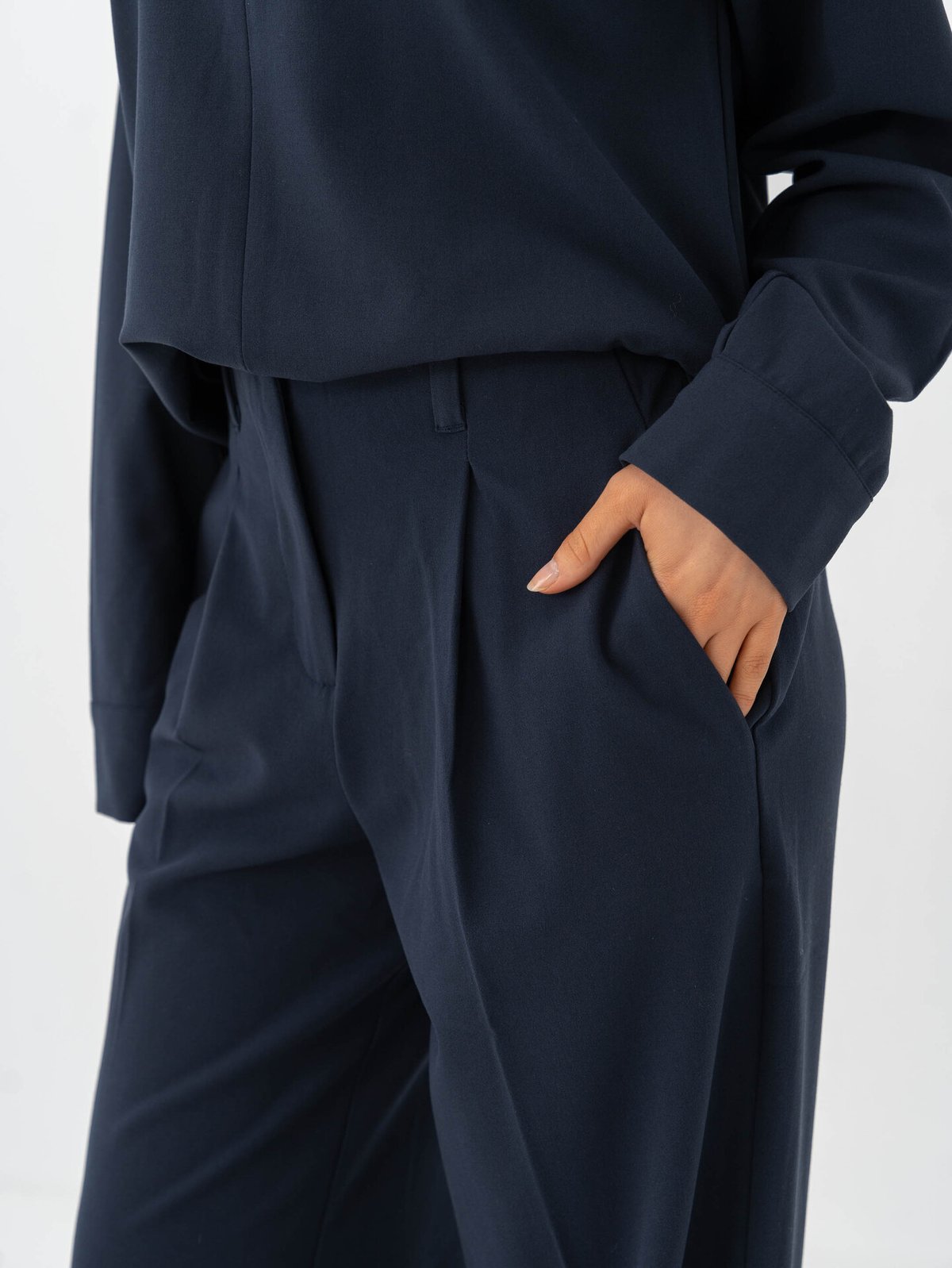 MSCH Copenhagen Cally Chana High Waist Pants Sky Captain