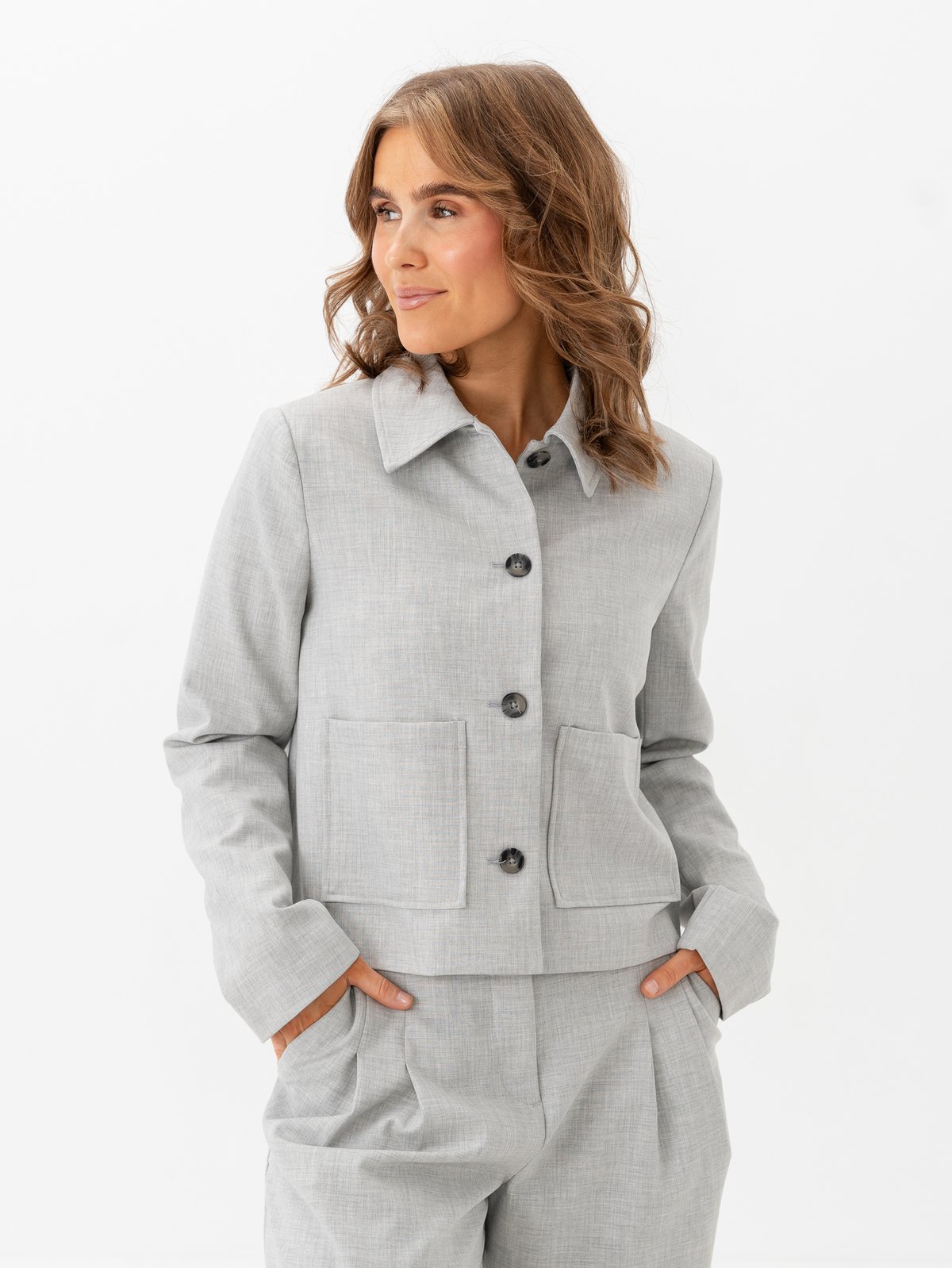 MSCH Copenhagen Henrike Blazer Light Grey Melange