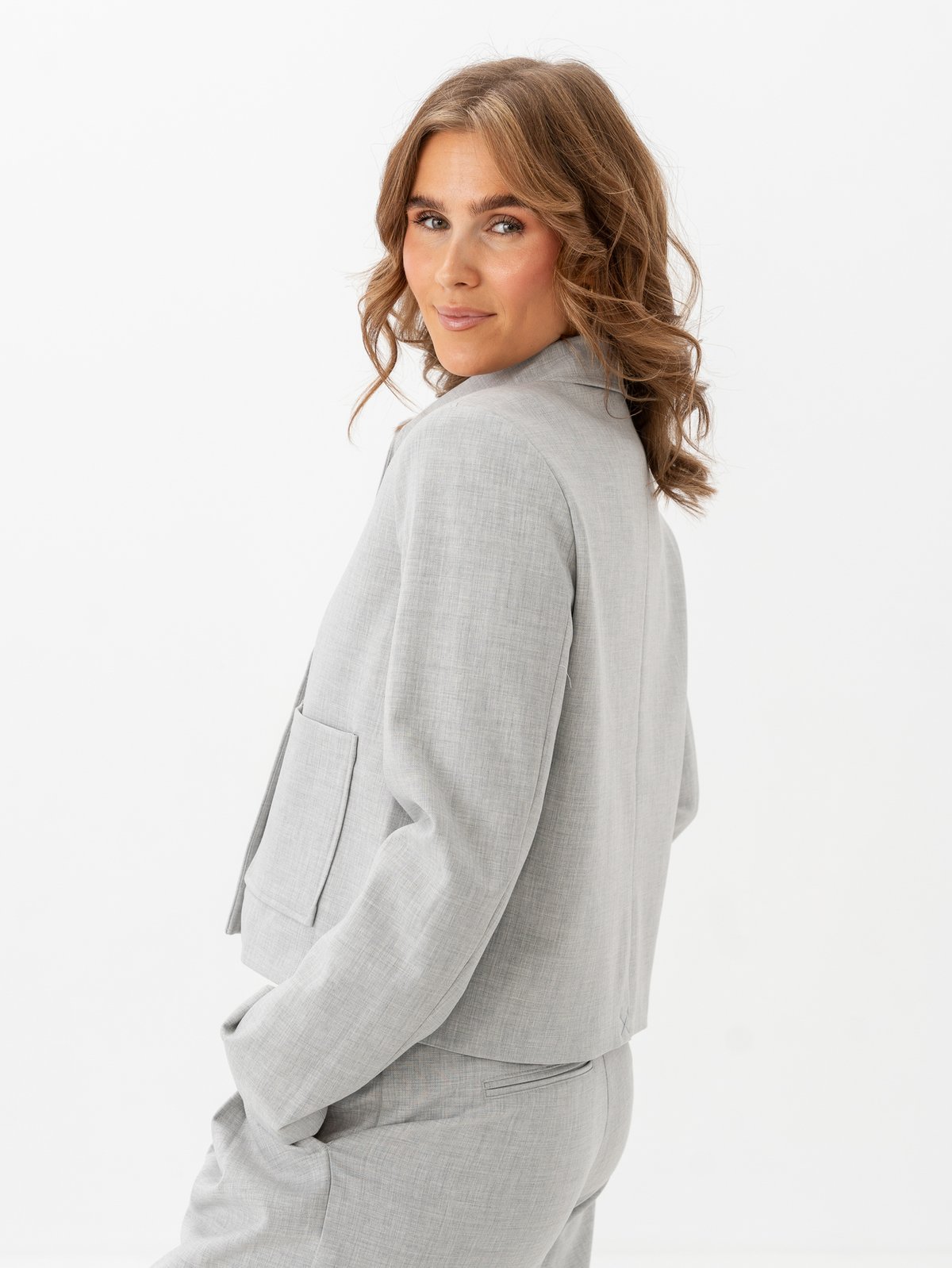 MSCH Copenhagen Henrike Blazer Light Grey Melange