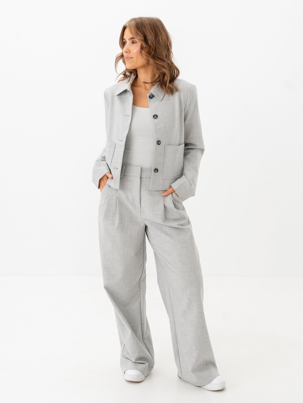 MSCH Copenhagen Henrike Blazer Light Grey Melange