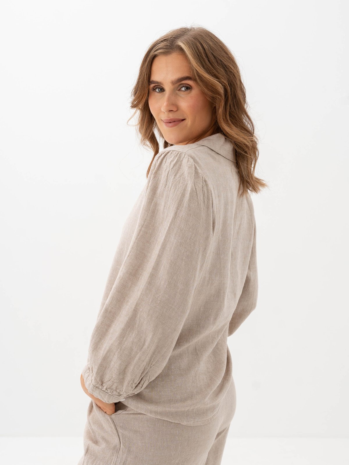 MSCH Copenhagen Pennie Ginia 3/4 Shirt Sand