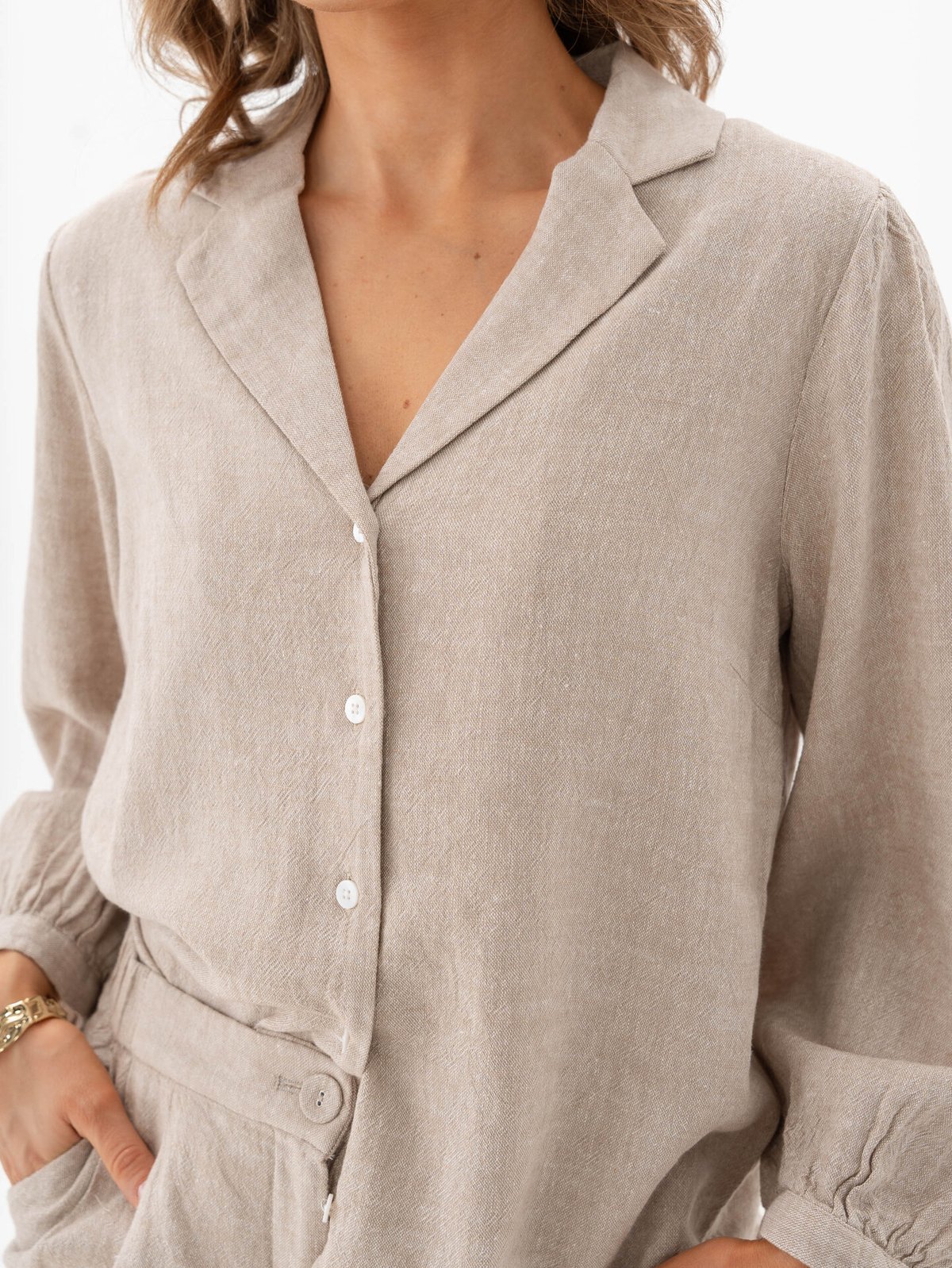 MSCH Copenhagen Pennie Ginia 3/4 Shirt Sand