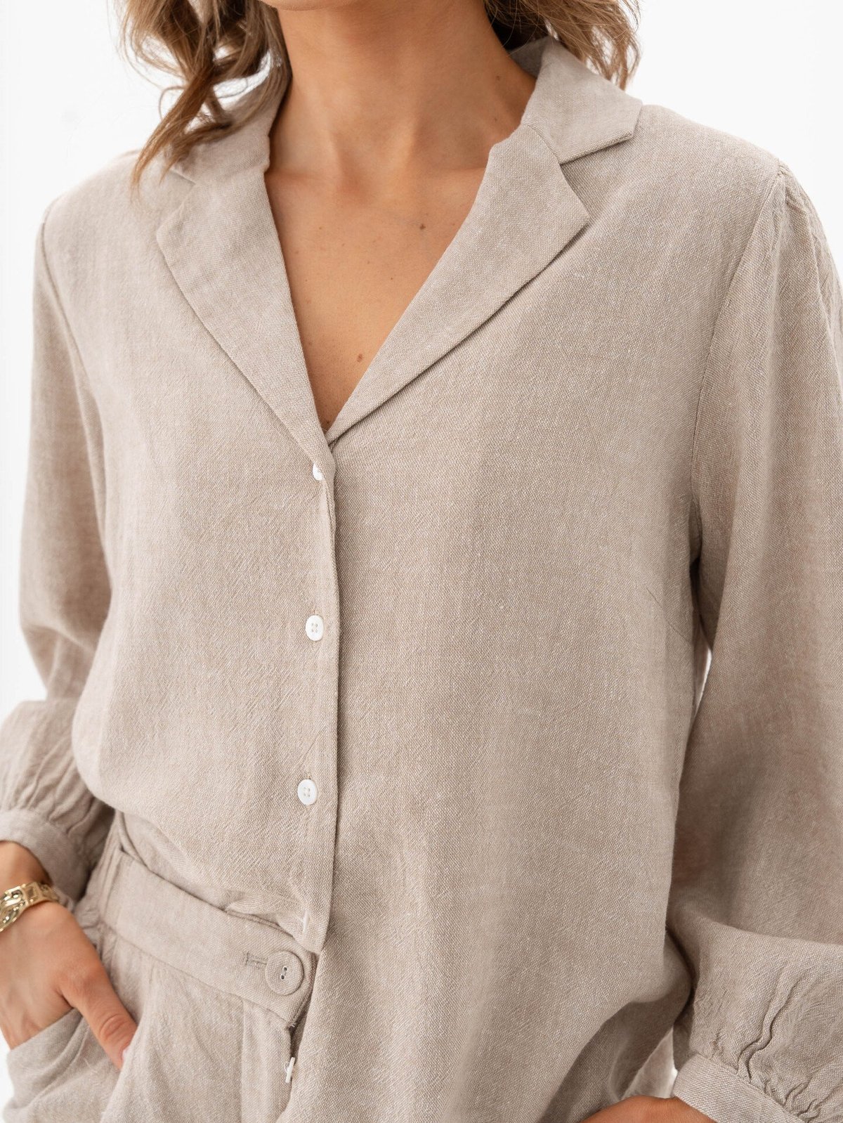 MSCH Copenhagen Pennie Ginia 3/4 Shirt Sand