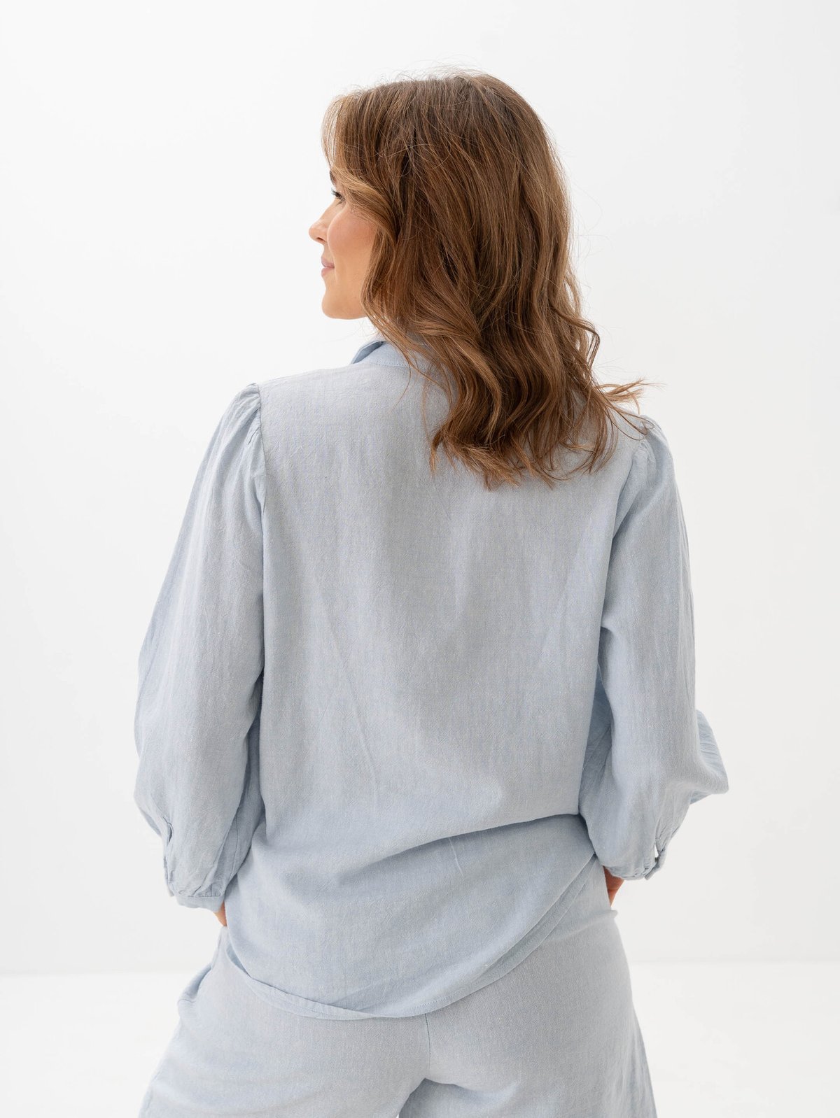 MSCH Copenhagen Pennie Ginia 3/4 Shirt Skyway Melange