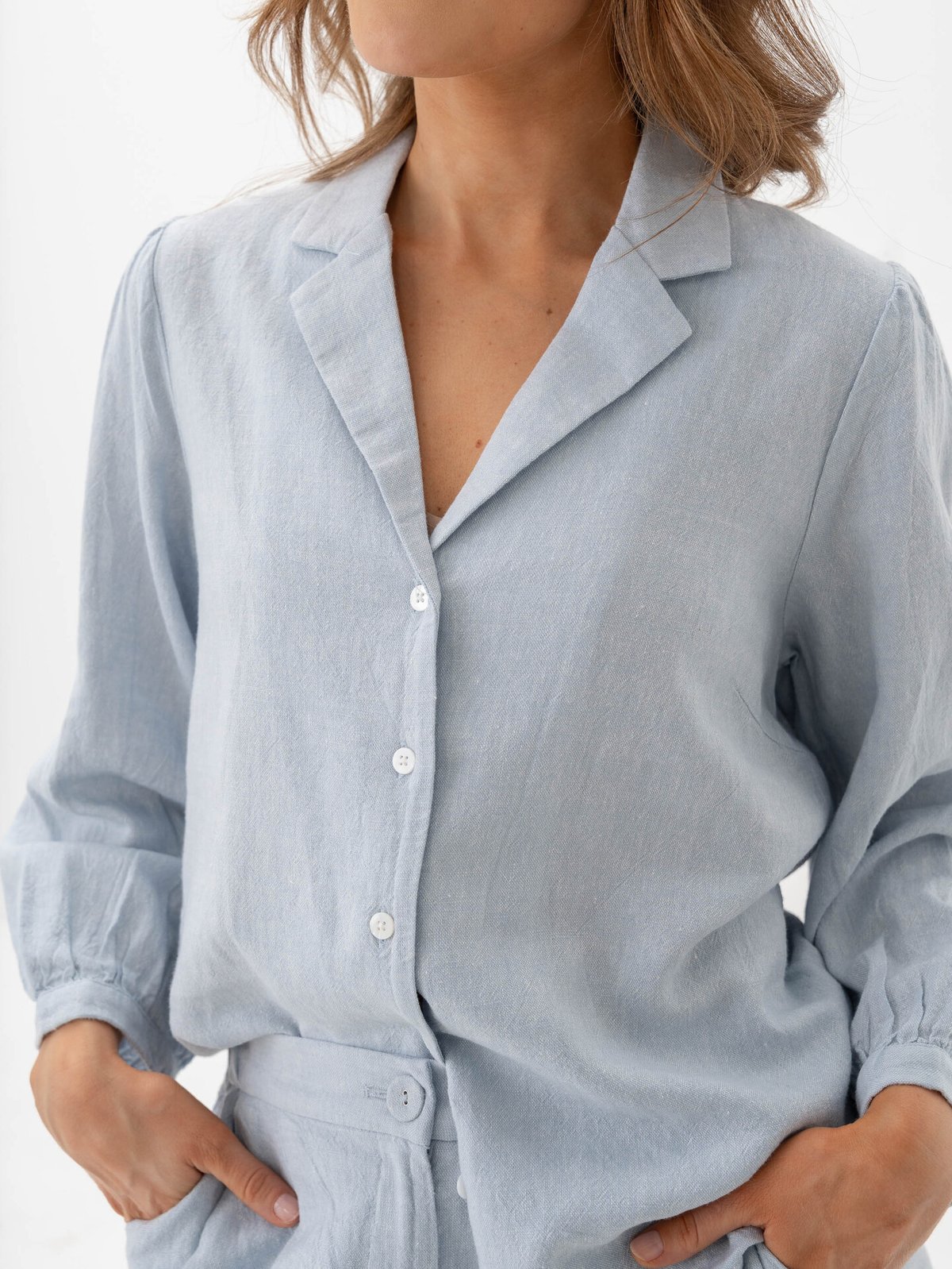 MSCH Copenhagen Pennie Ginia 3/4 Shirt Skyway Melange