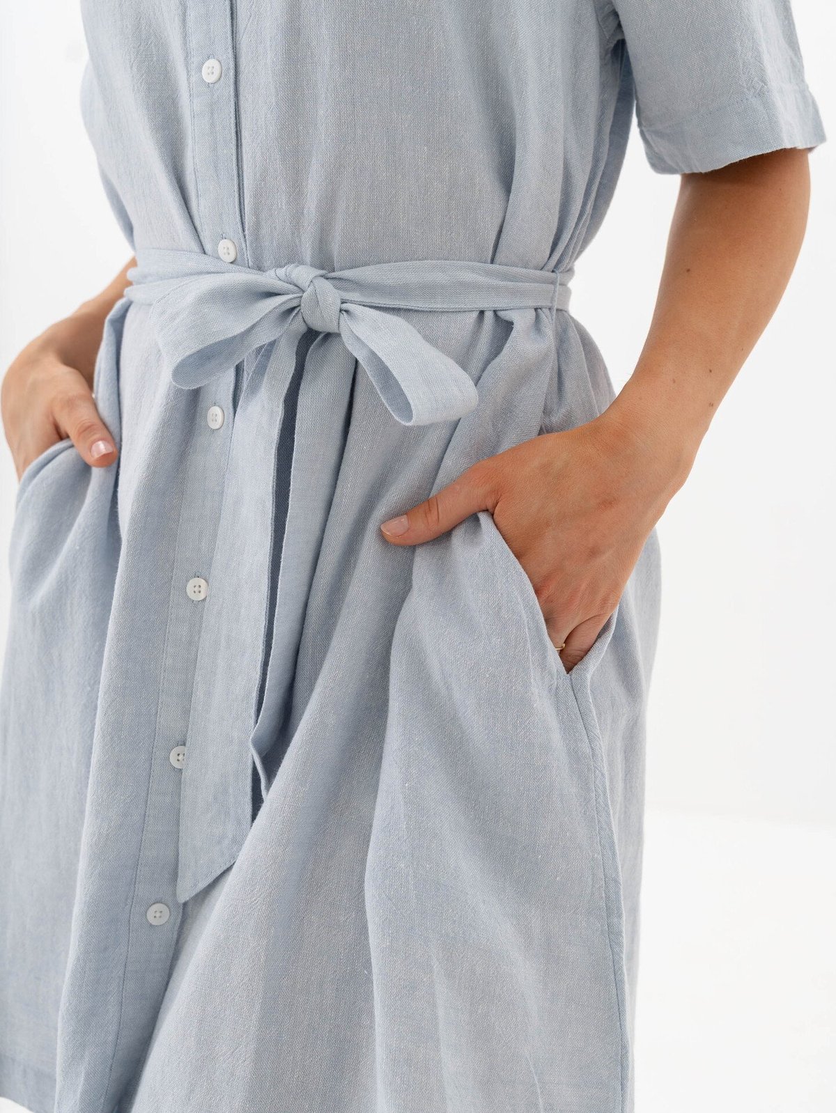 MSCH Copenhagen Pennie Ginia 2/4 Dress Skyway Melange