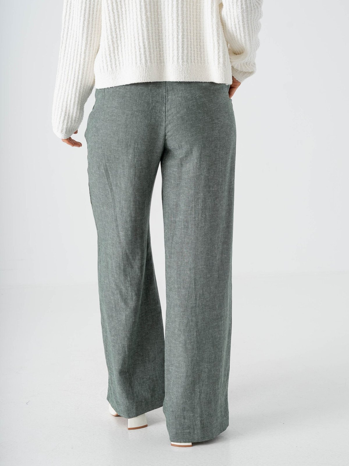 MSCH Copenhagen Pennie Ginia High Waist Pants Laurel Melange