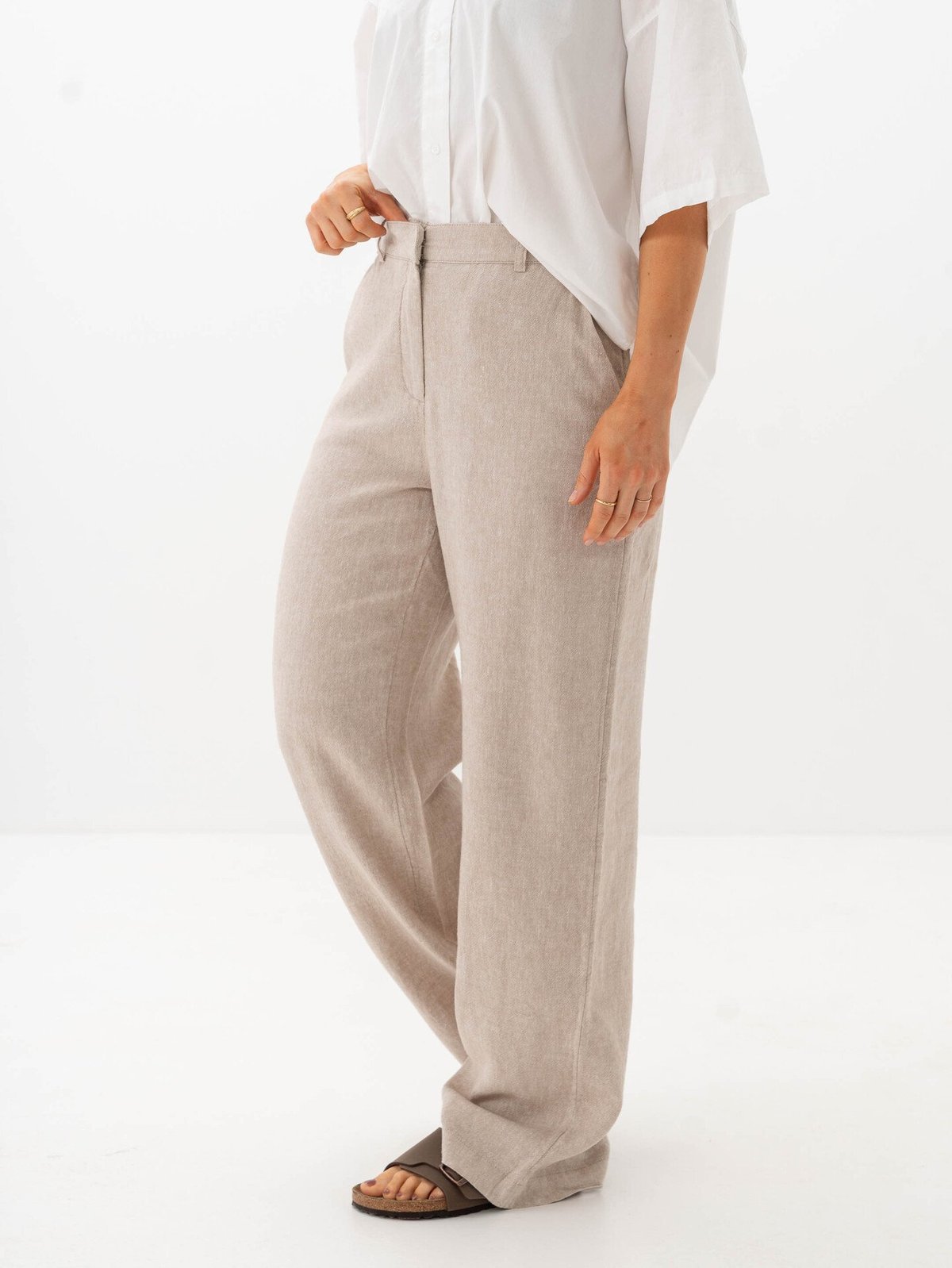 MSCH Copenhagen Pennie Ginia High Waist Pants Sand