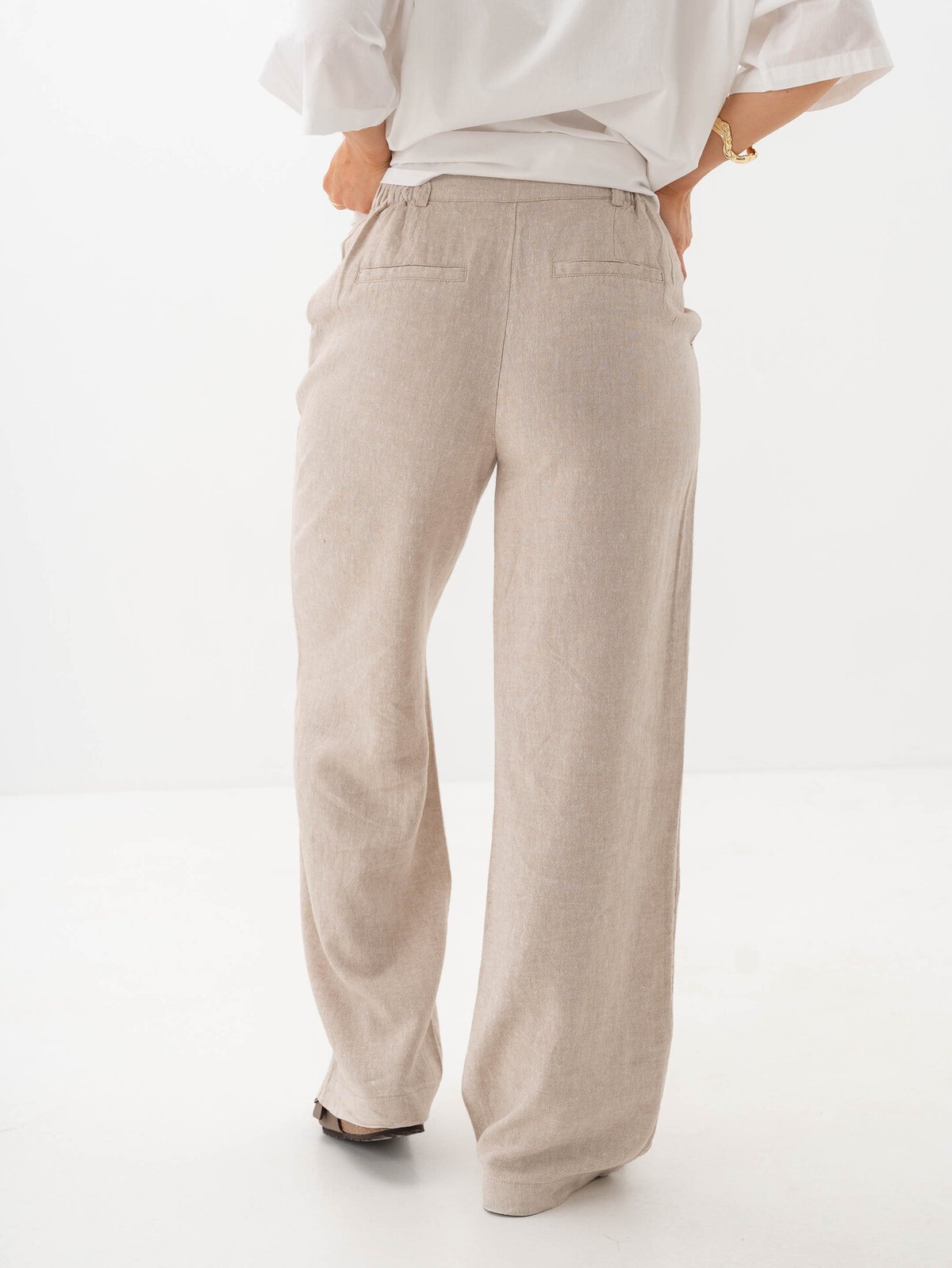 MSCH Copenhagen Pennie Ginia High Waist Pants Sand