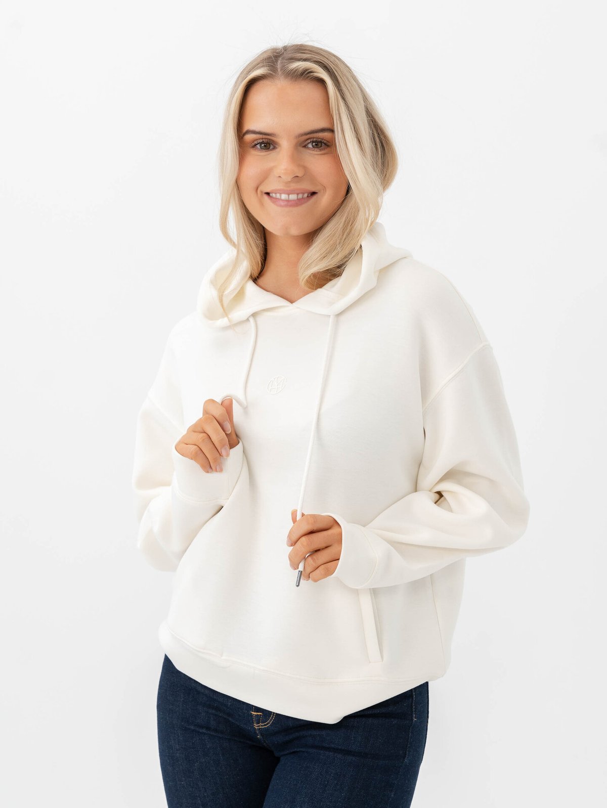 MSCH Copenhagen Ima Q Icon Hood Sweater Egret