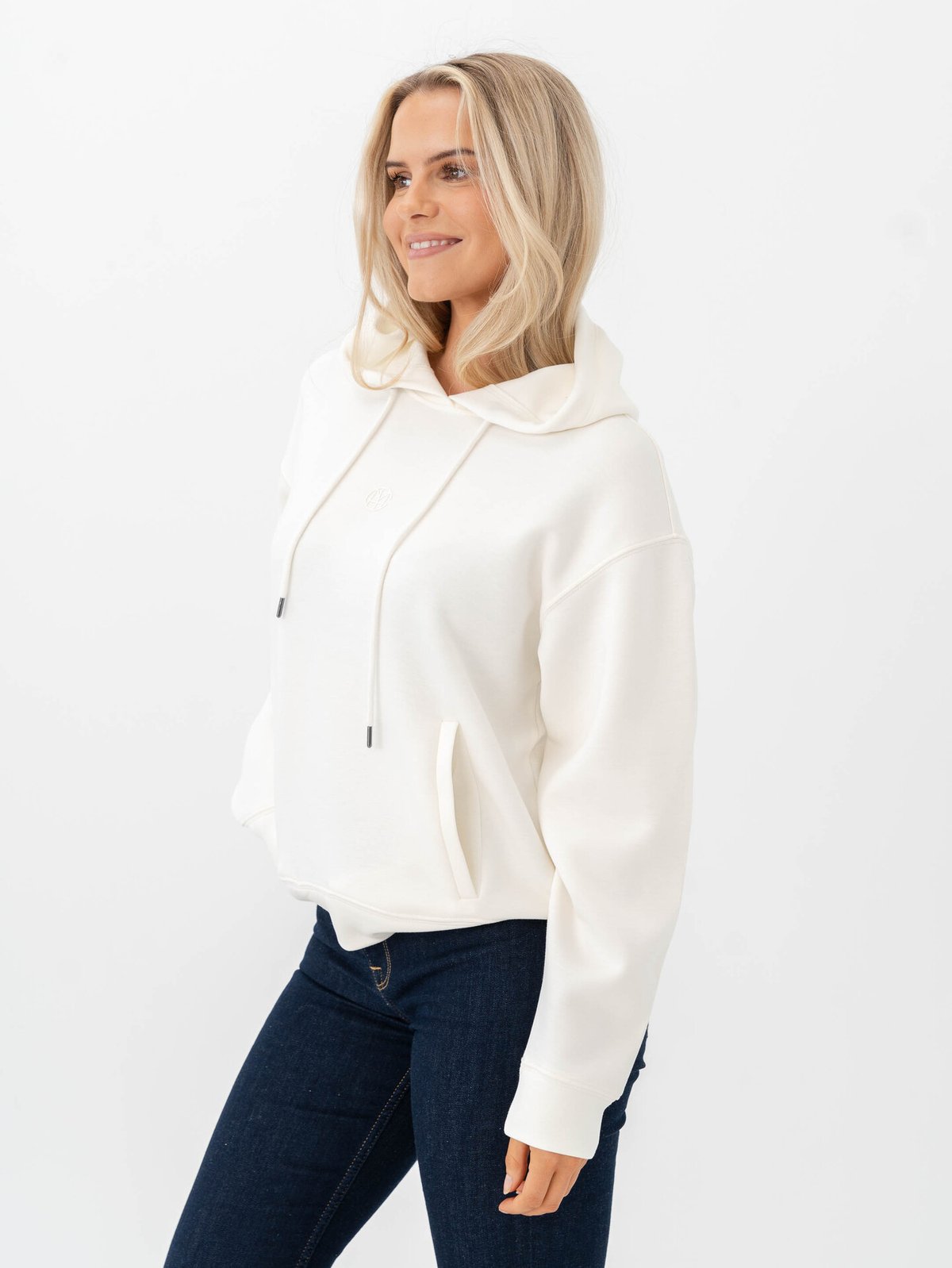 MSCH Copenhagen Ima Q Icon Hood Sweater Egret