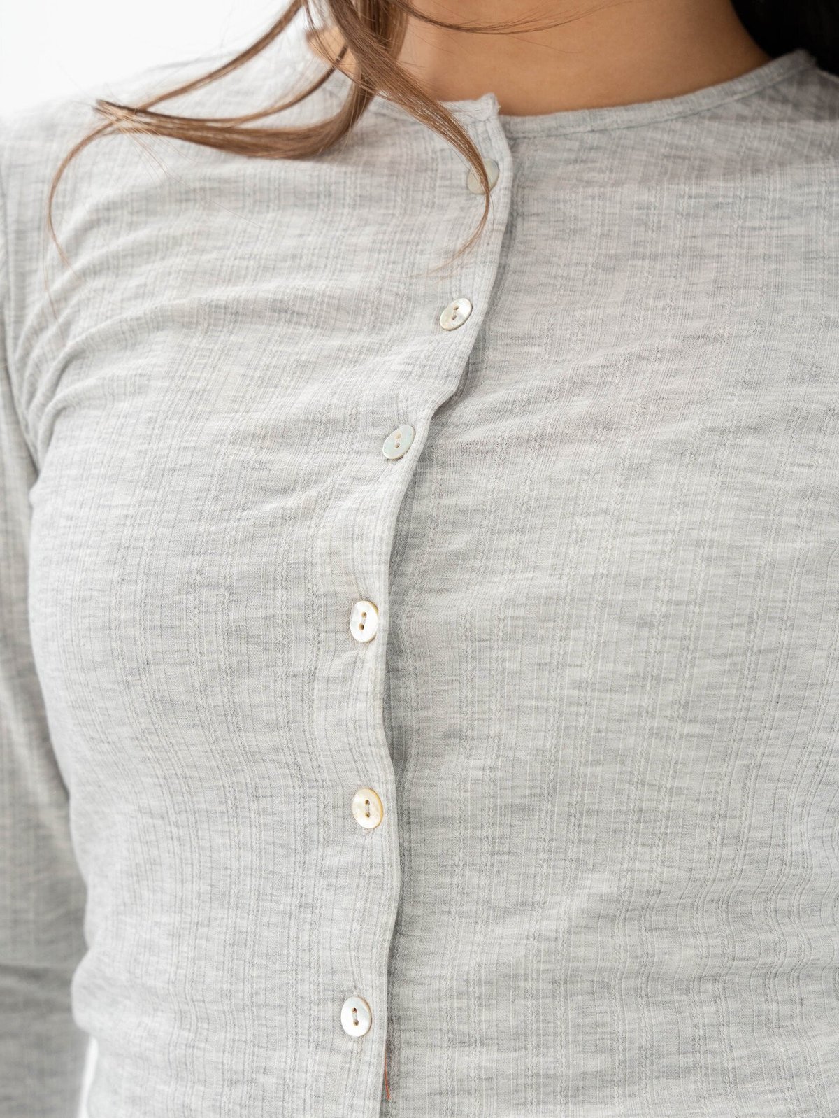 MSCH Copenhagen Juna Cardigan Light Grey Melange