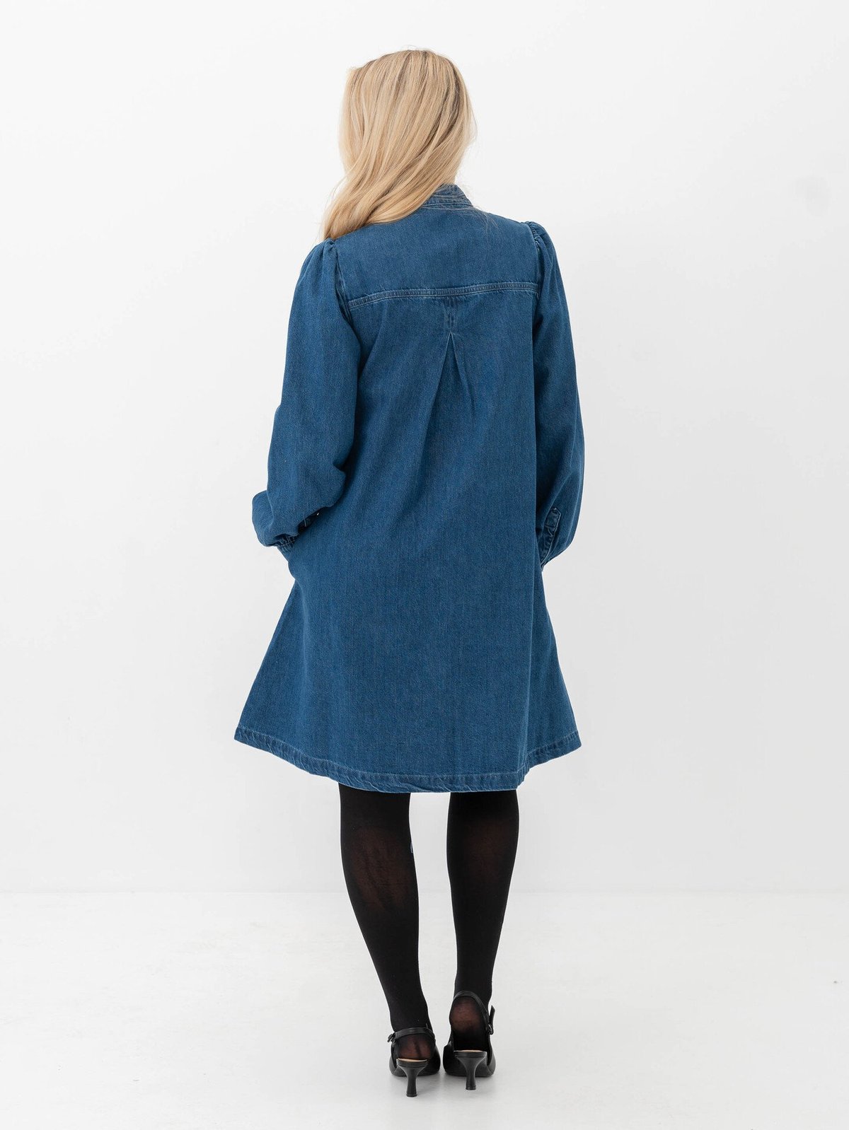 MSCH Copenhagen Elena Shirt Dress Mid Blue