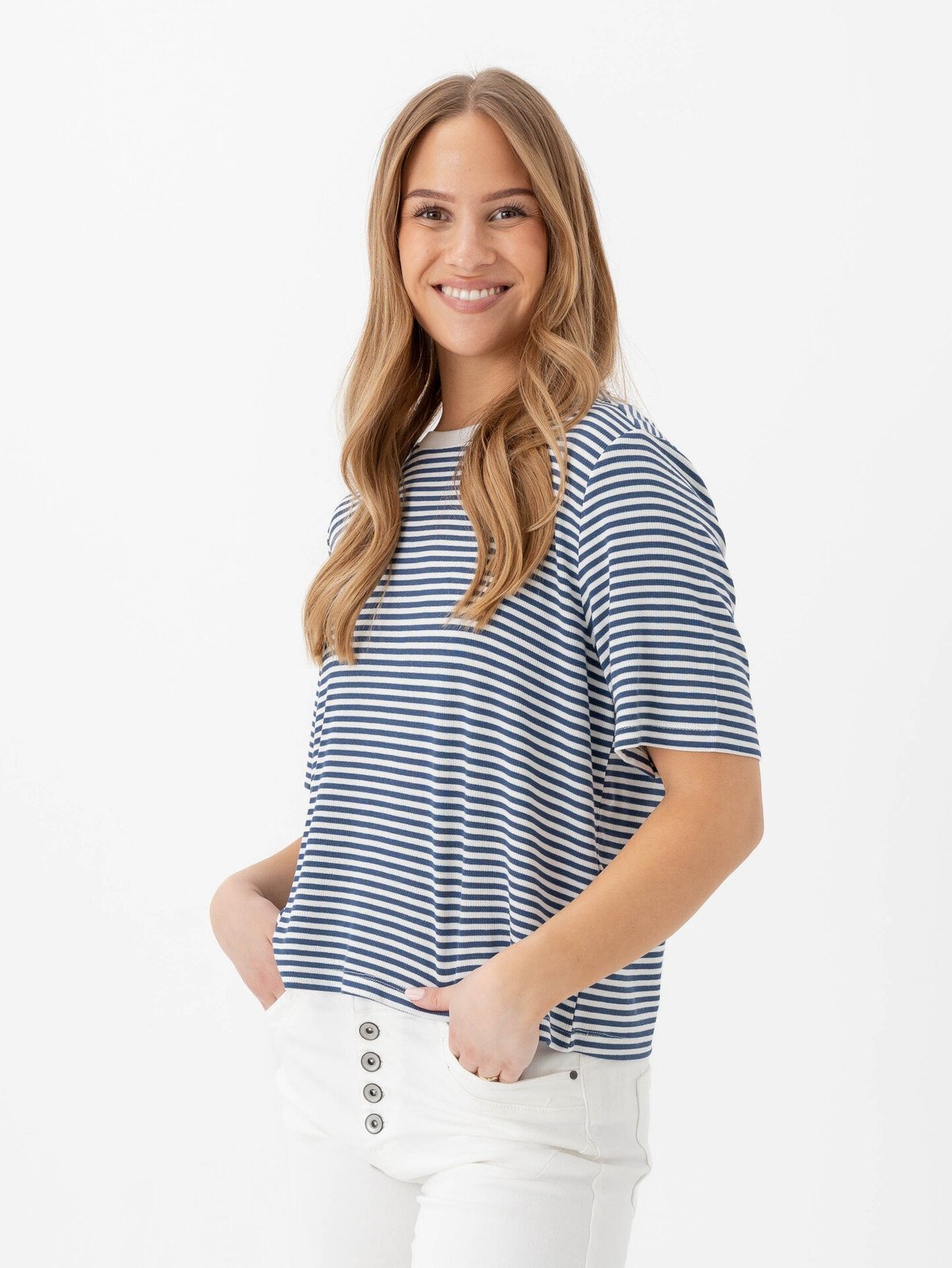 MSCH Copenhagen Jana Tee B WHITE/OCEANA