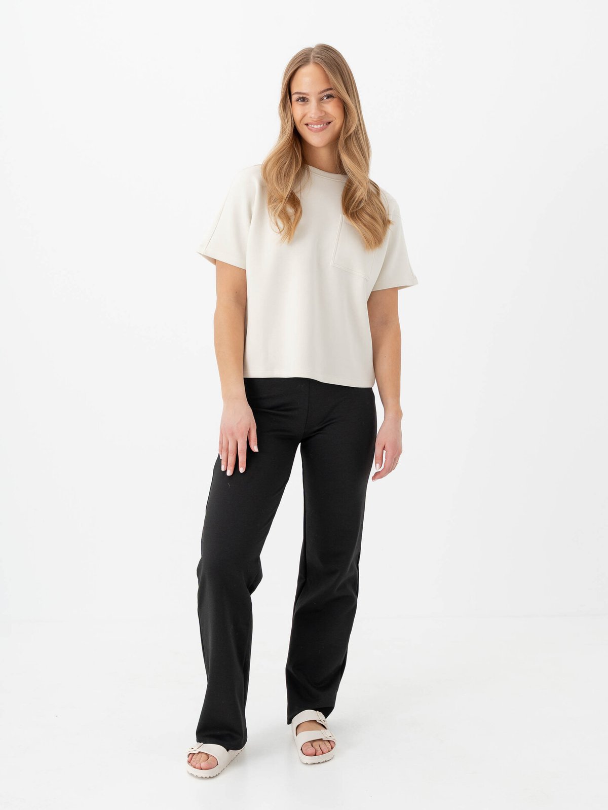 MSCH Copenhagen Harissa Ima Q Short Sleeve Sweatshirt Turtledove