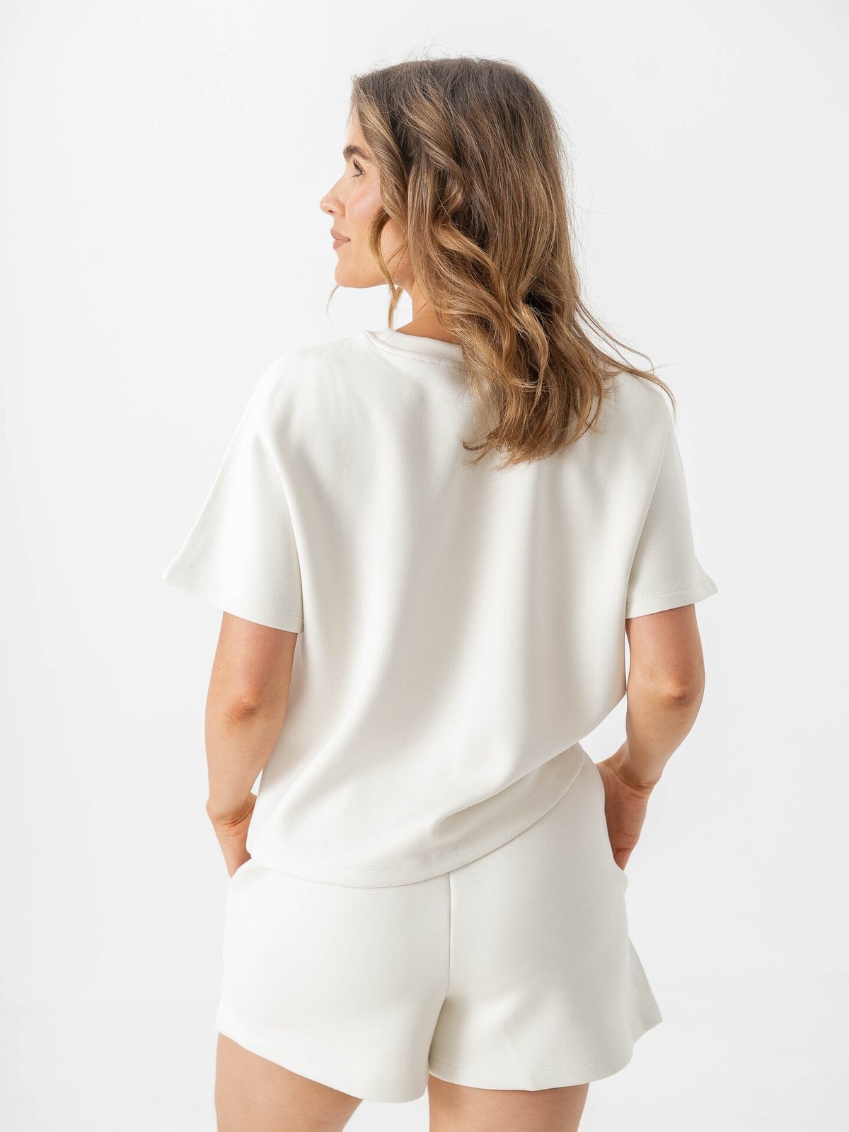 MSCH Copenhagen Harissa Ima Q Short Sleeve Sweatshirt Turtledove