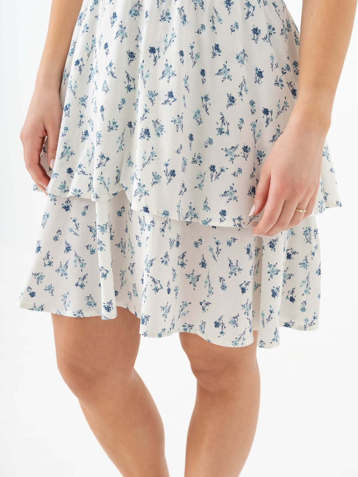 MSCH Copenhagen Amelina Vealine 2/4 Dress Shirt Aqua Haze Flower