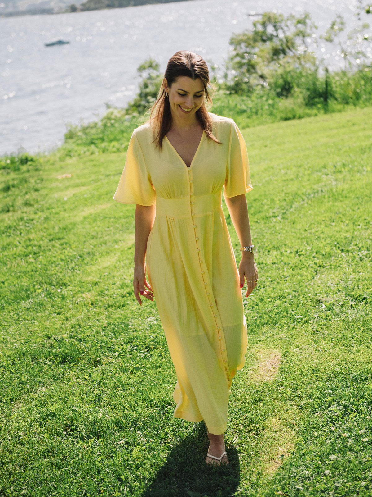 MSCH Copenhagen Jasmille Vlora Short Sleeve Dress Sundress