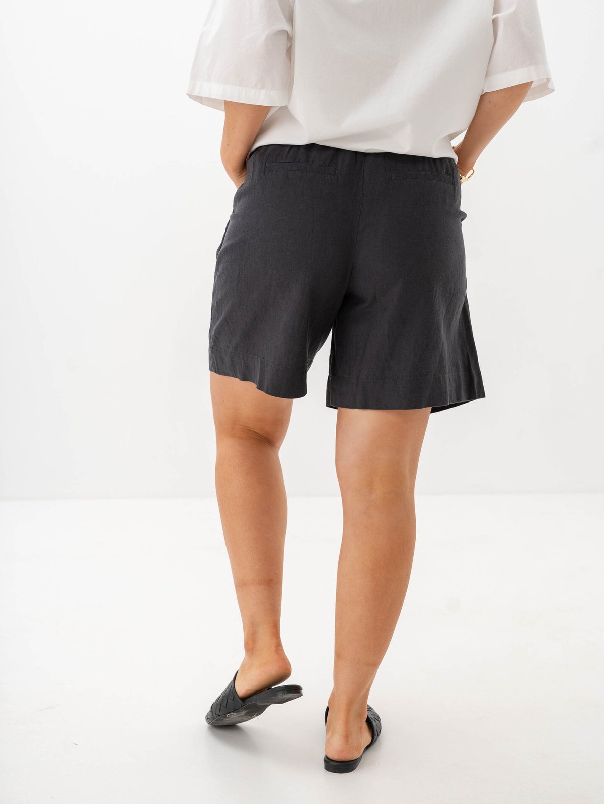 MSCH Copenhagen Pennie Ginia High Waist Shorts Phantom