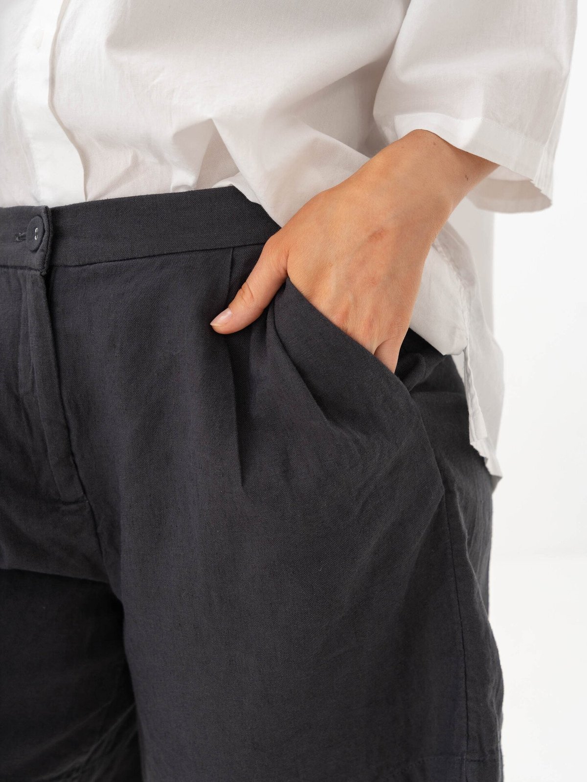 MSCH Copenhagen Pennie Ginia High Waist Shorts Phantom