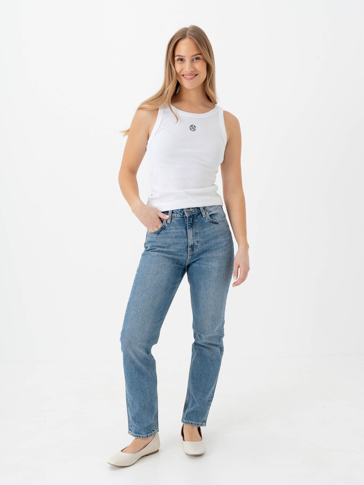 MSCH Copenhagen Gubbe Rasmia Icon SL Top White/Black