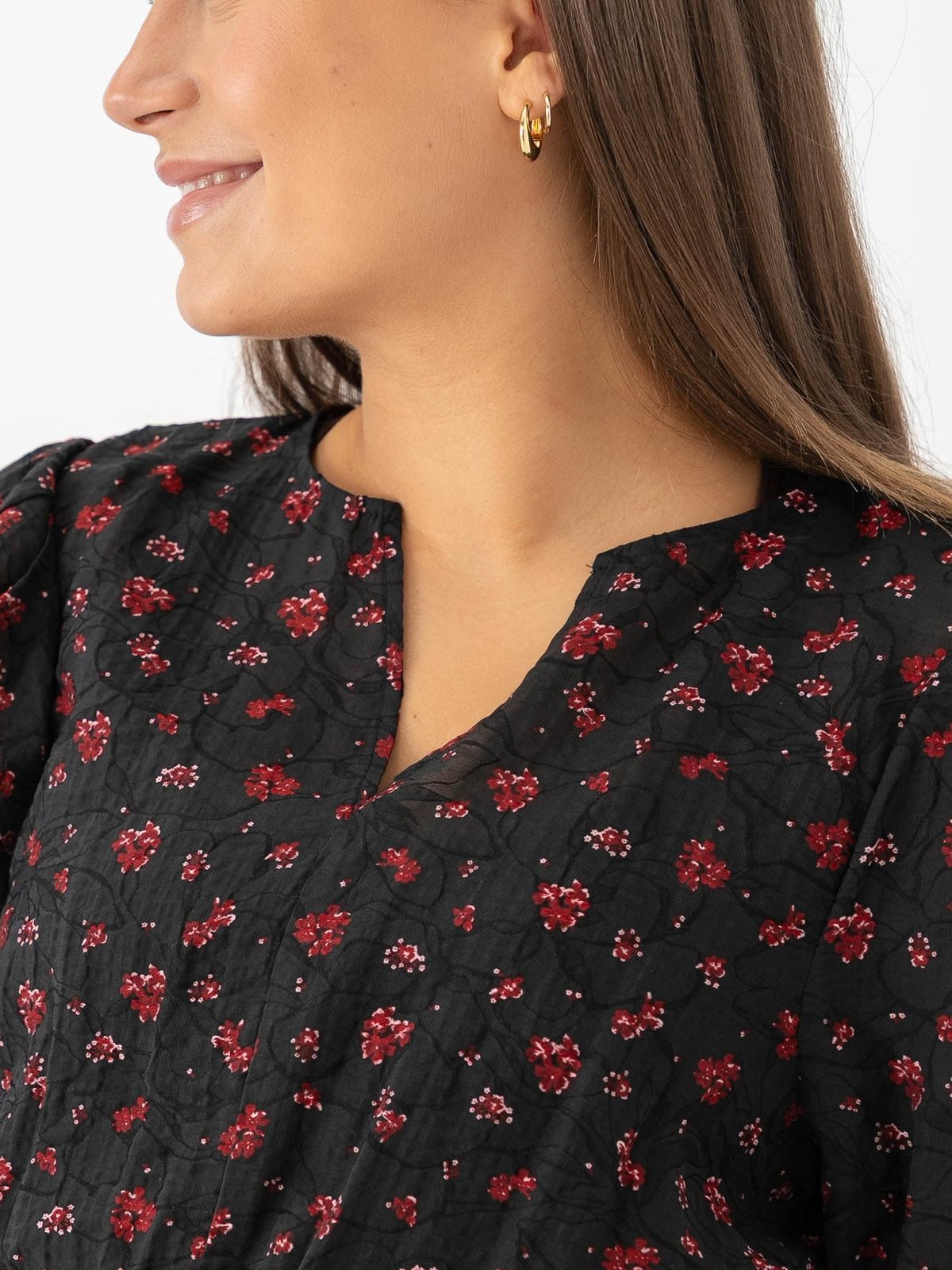 MSCH Copenhagen Nancy Dress Syrah Flower