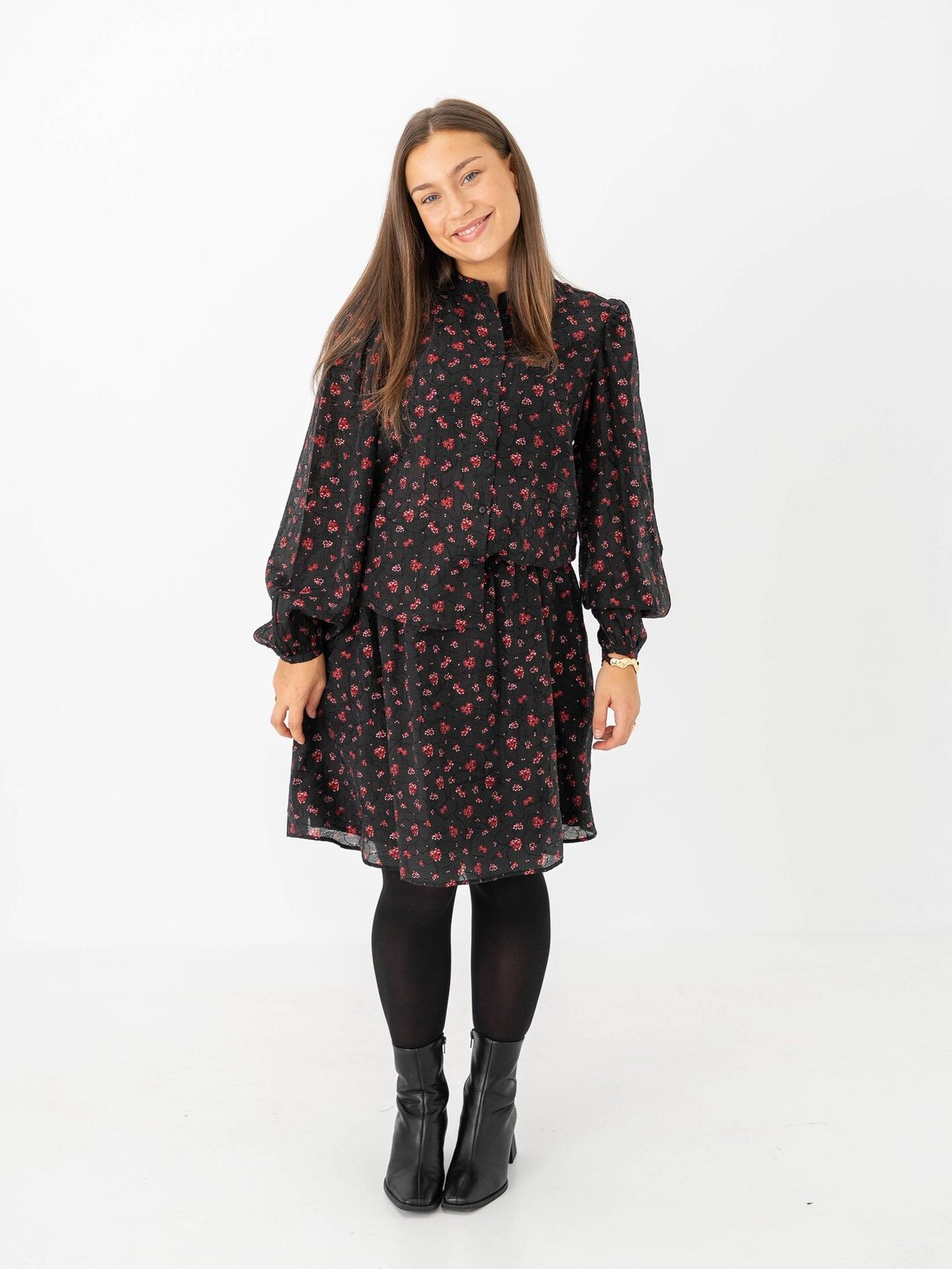MSCH Copenhagen Nancy Skirt Syrah Flower