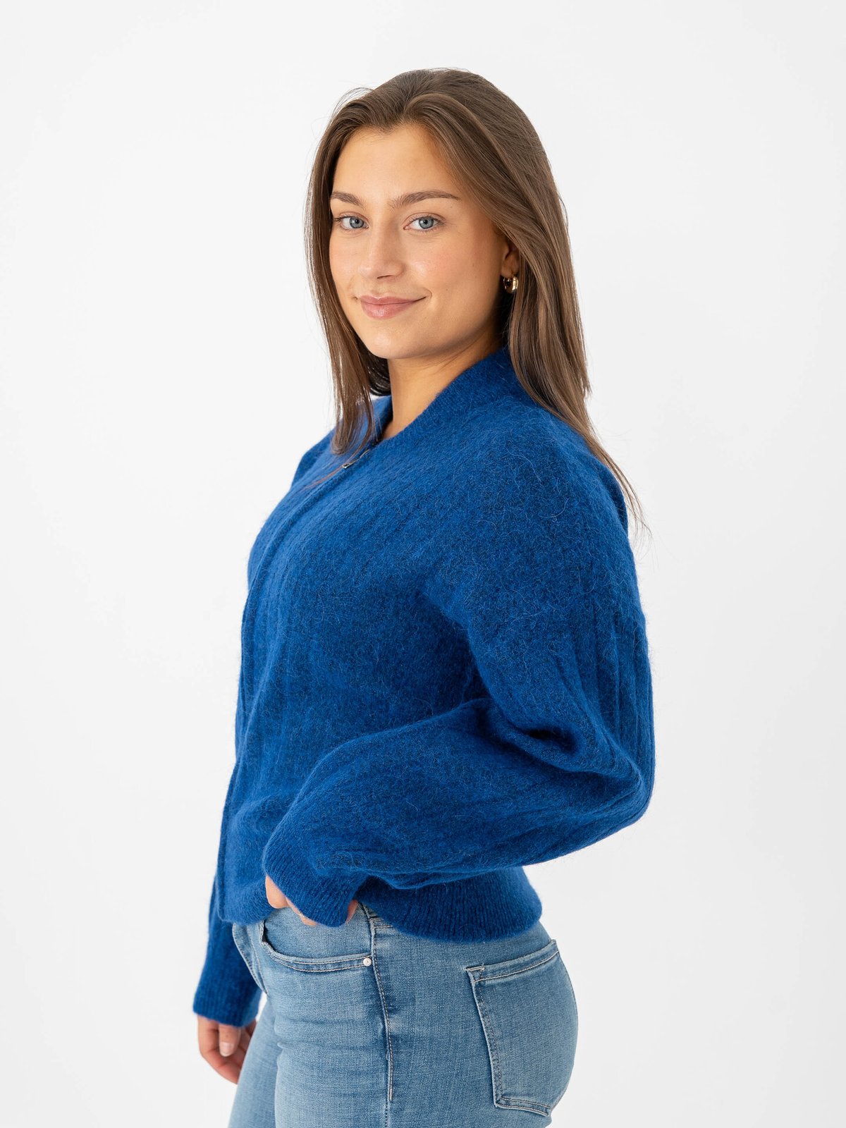 MSCH Copenhagen Jin Nenaya Zip Cardigan Sodalite Blue