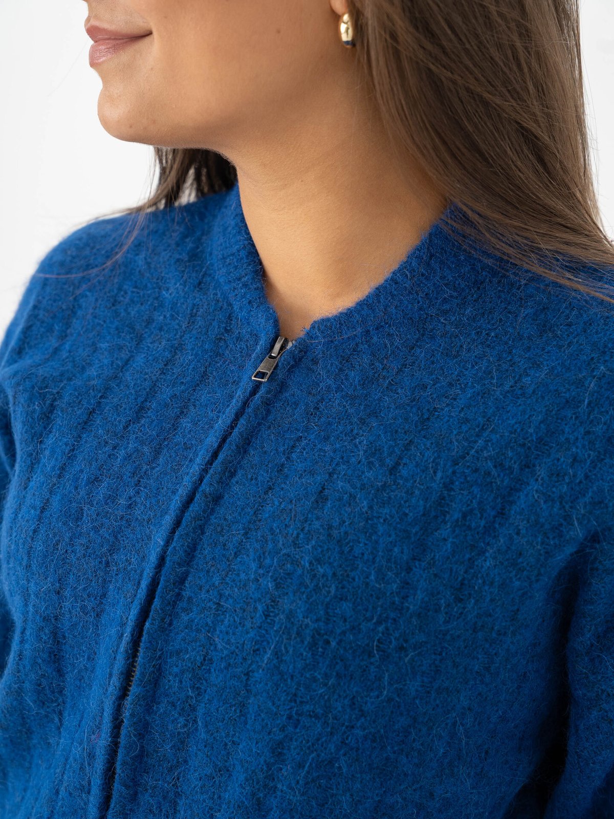 MSCH Copenhagen Jin Nenaya Zip Cardigan Sodalite Blue