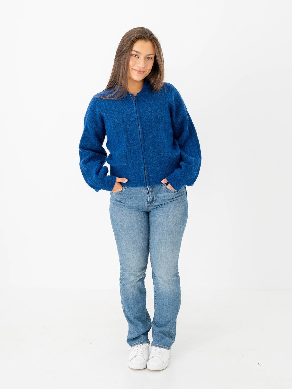 MSCH Copenhagen Jin Nenaya Zip Cardigan Sodalite Blue