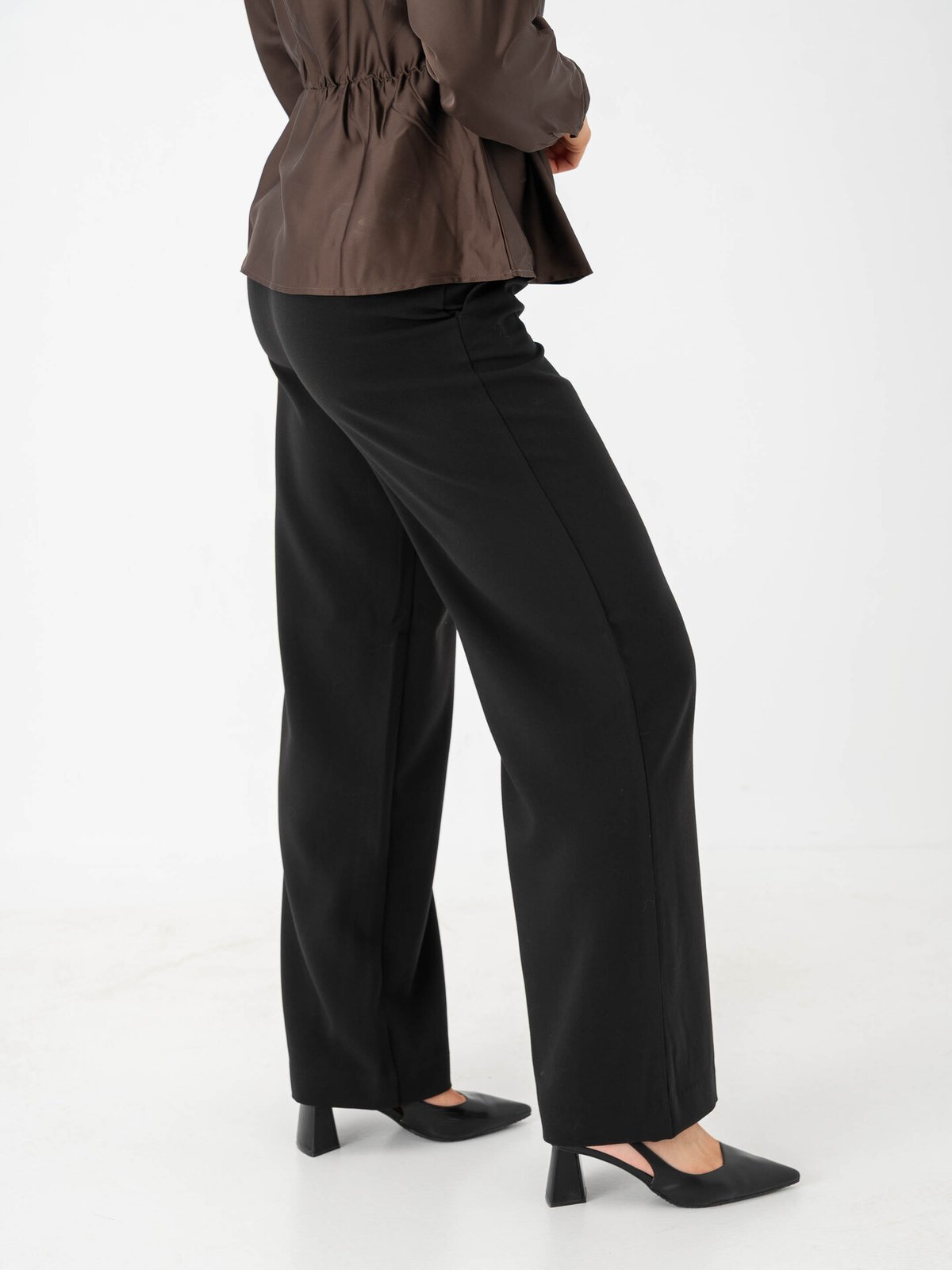 MSCH Copenhagen Macy Michelle High Waist Wide Pants Regular Black
