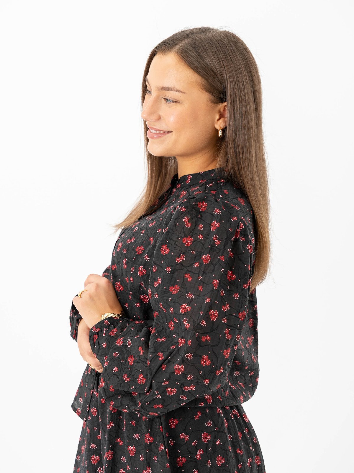 MSCH Copenhagen Nancy Shirt Syrah Flower