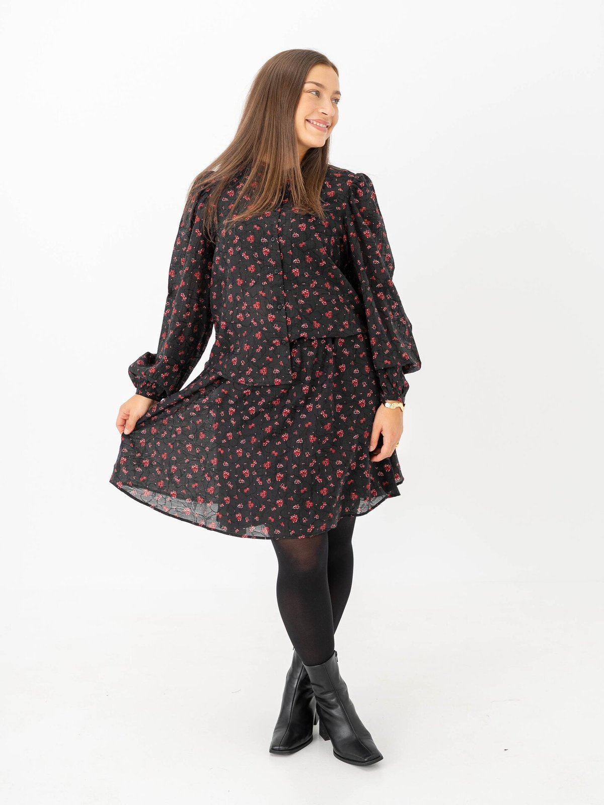 MSCH Copenhagen Nancy Shirt Syrah Flower