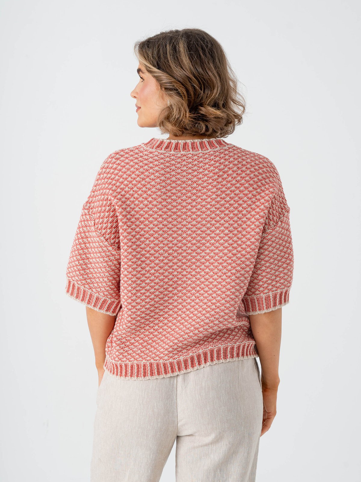 MSCH Copenhagen Catina Pilla 2/4 Pullover Oatmeal / F Rose