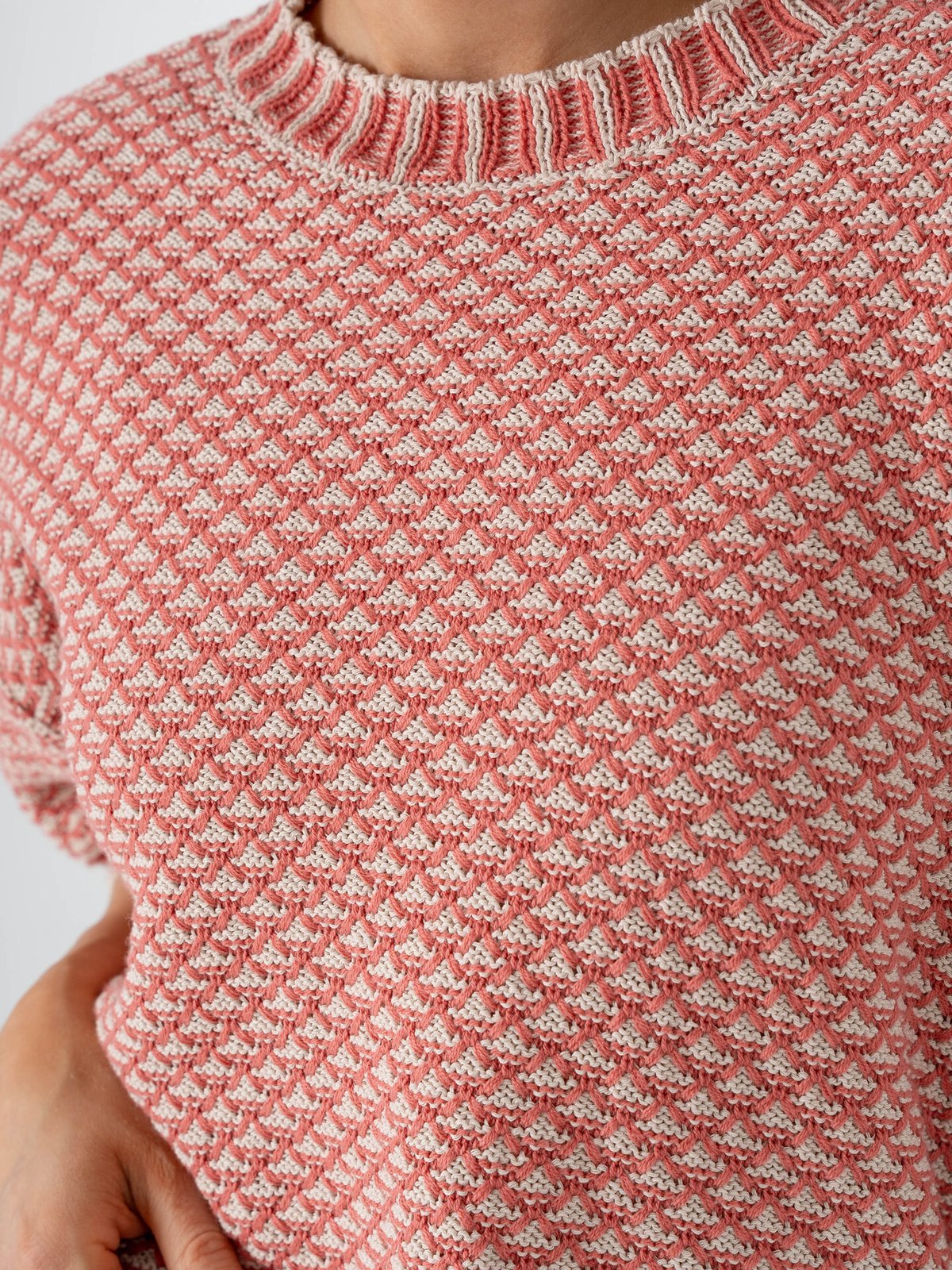 MSCH Copenhagen Catina Pilla 2/4 Pullover Oatmeal / F Rose