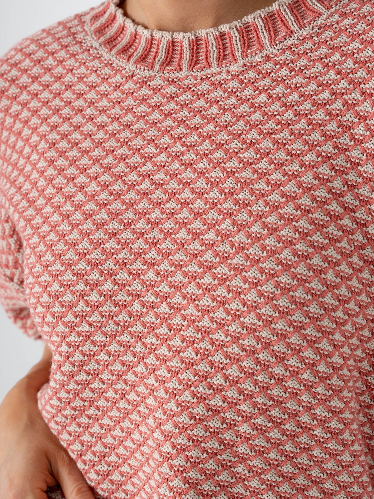 MSCH Copenhagen Catina Pilla 2/4 Pullover Oatmeal / F Rose