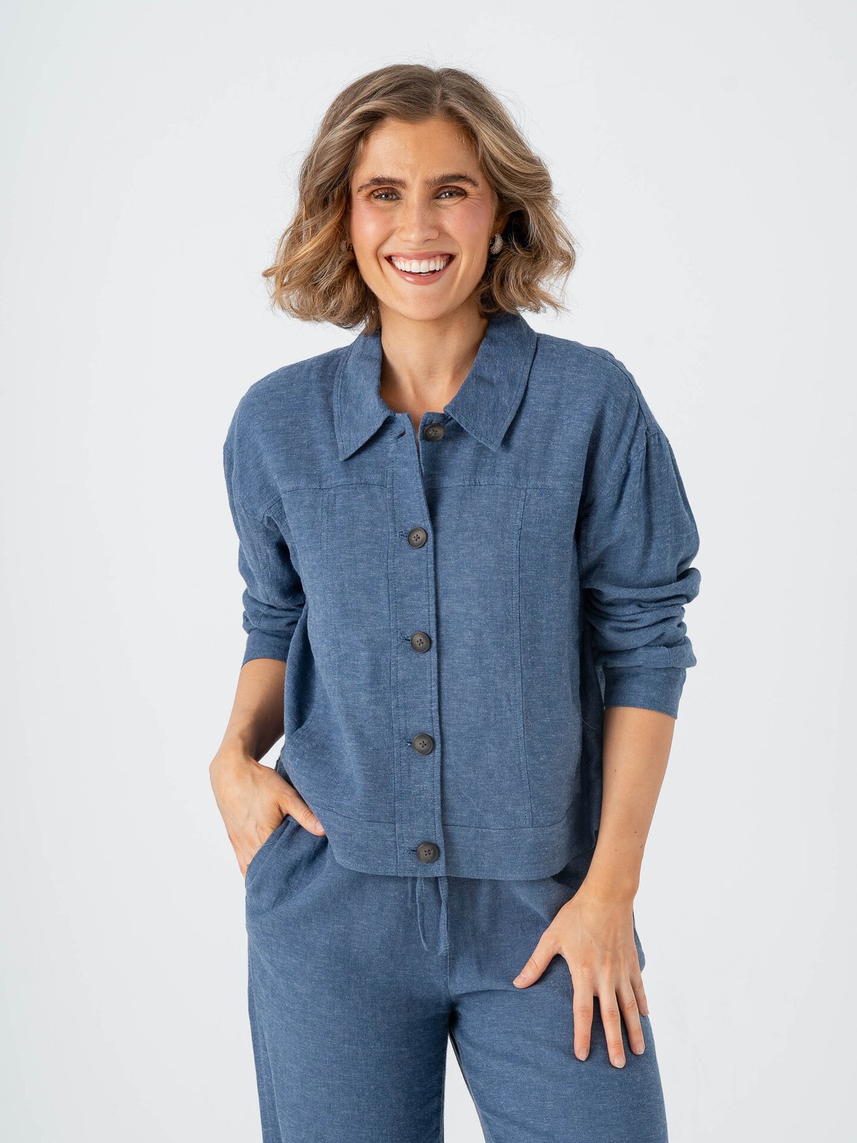 MSCH Copenhagen Viana Ginia Jacket V Indigo Melange